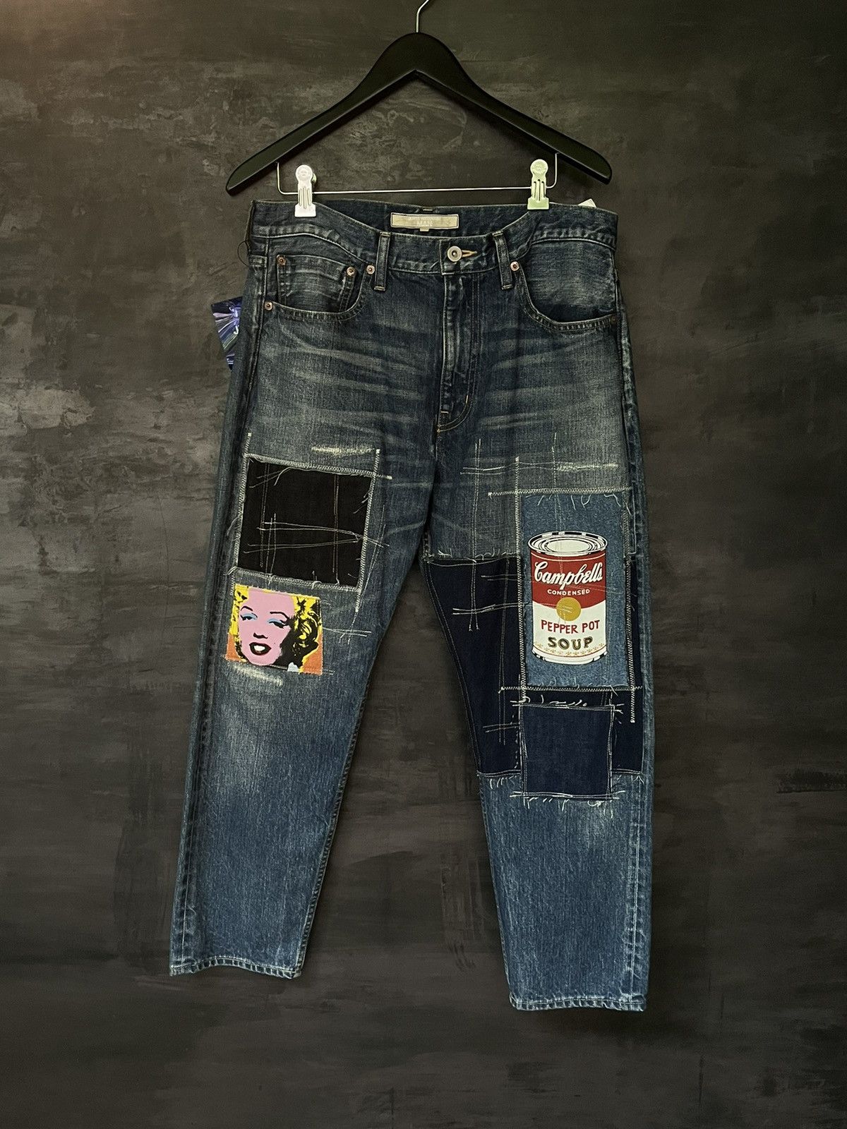 Junya Watanabe Andy Warhol Patchworks Selvedge Denim | Grailed