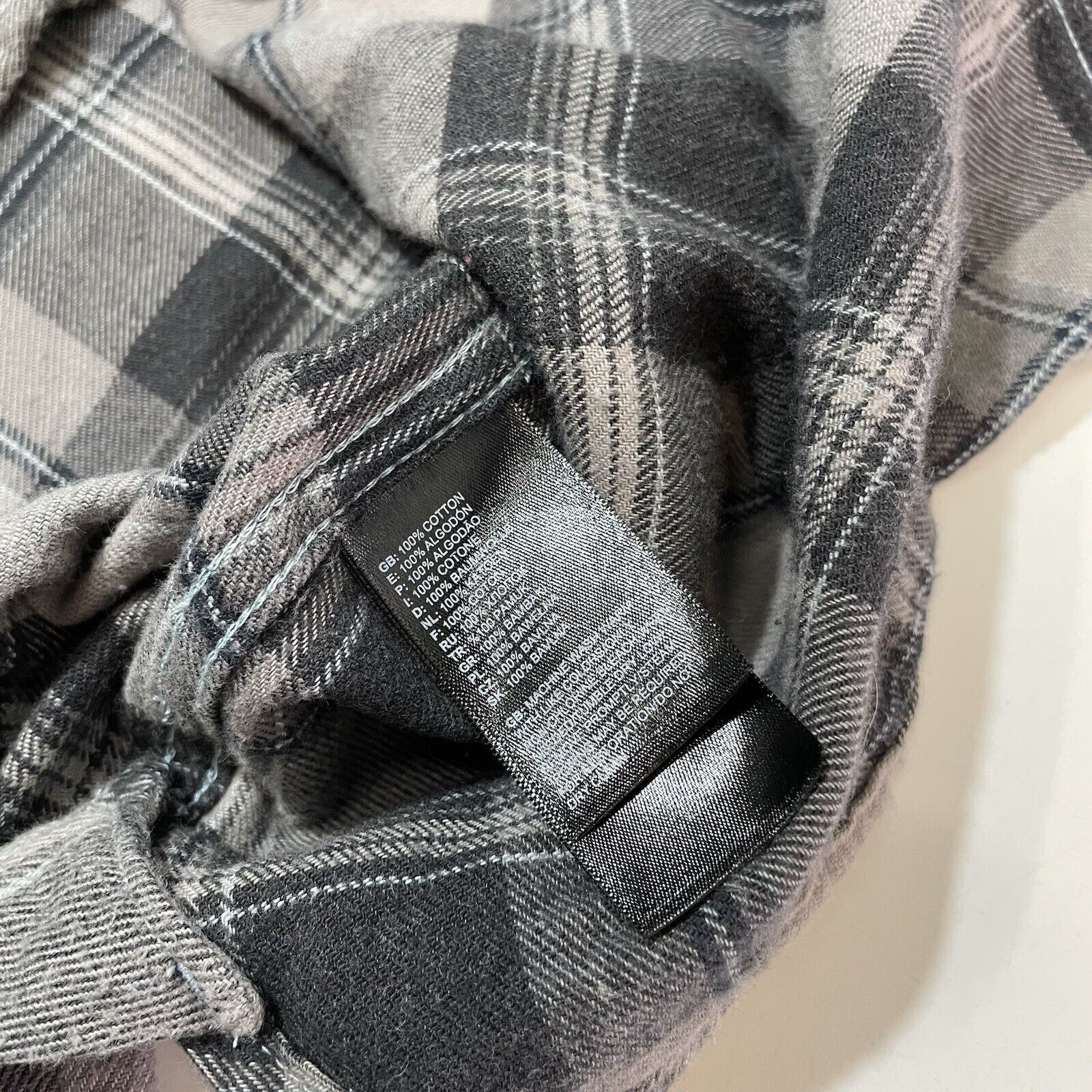 The North Face The North Face Men’s Gray Black Plaid Flannel Shirt Small Size US S / EU 44-46 / 1 - 7 Thumbnail