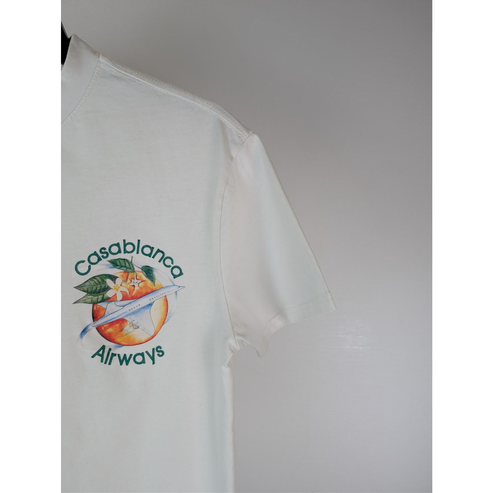 Casablanca o1rshd1 CC20 Orbite Autour De L'Orange airway print t-Shirt Size US L / EU 52-54 / 3 - 5 Thumbnail