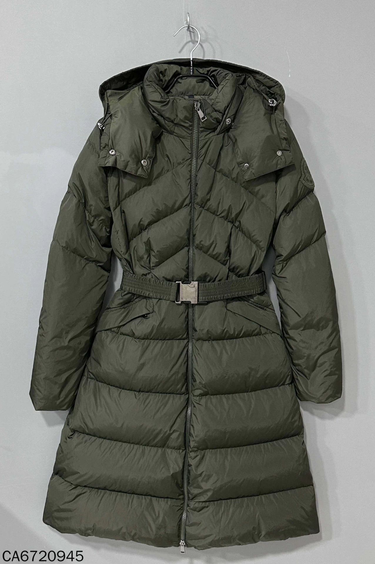 Moncler Moncler slim longline deep green down coat size 1 Size S / US 4 / IT 40 - 3 Thumbnail