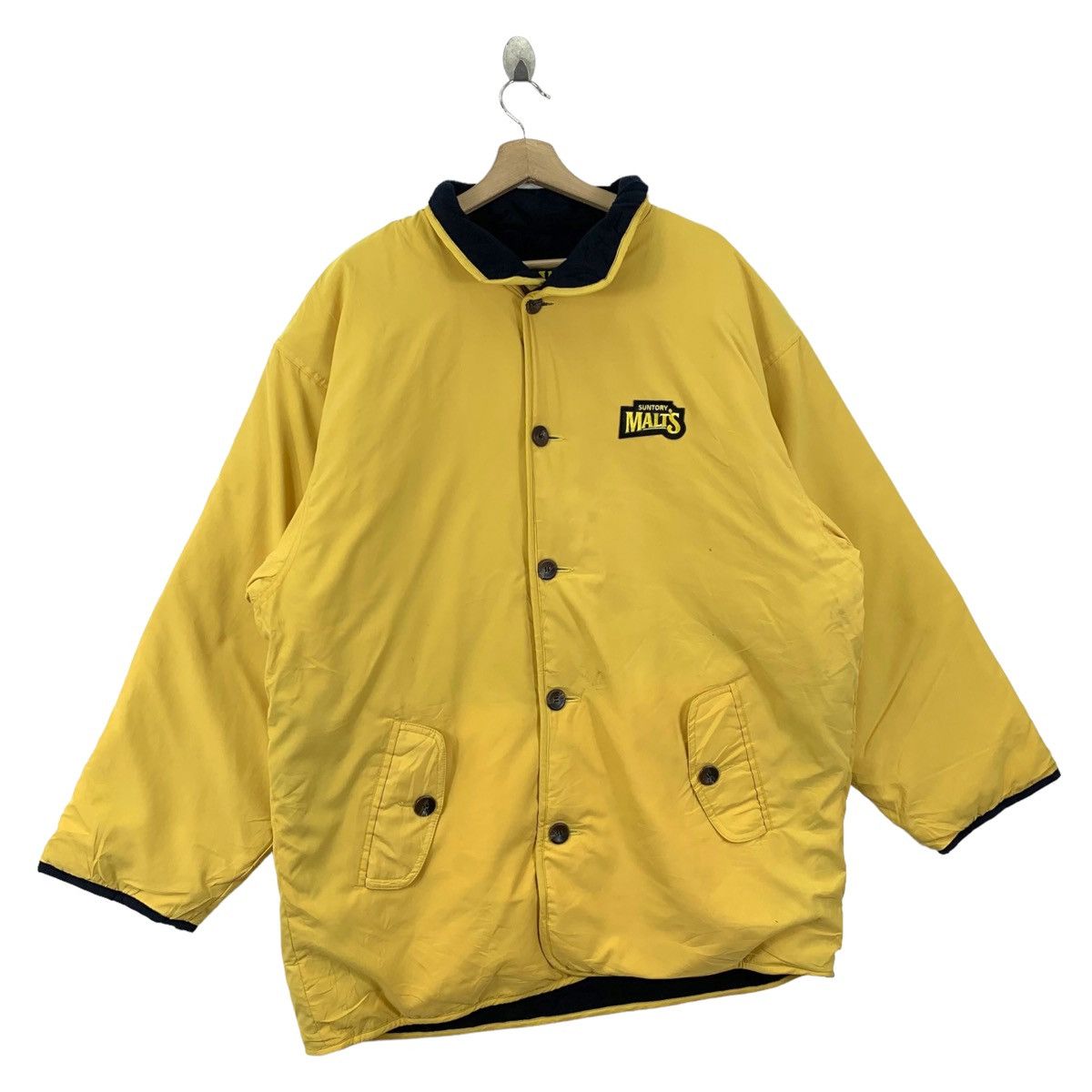 Japanese Brand Vintage SUNTORY MALTS Japanese Brand Long Coat Jacket Parka Size US XXL / EU 58 / 5 - 4 Thumbnail