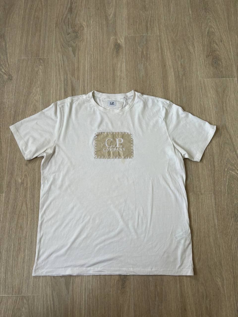 Pre-owned C P Company C.p Company T Shirt Logo Print In White