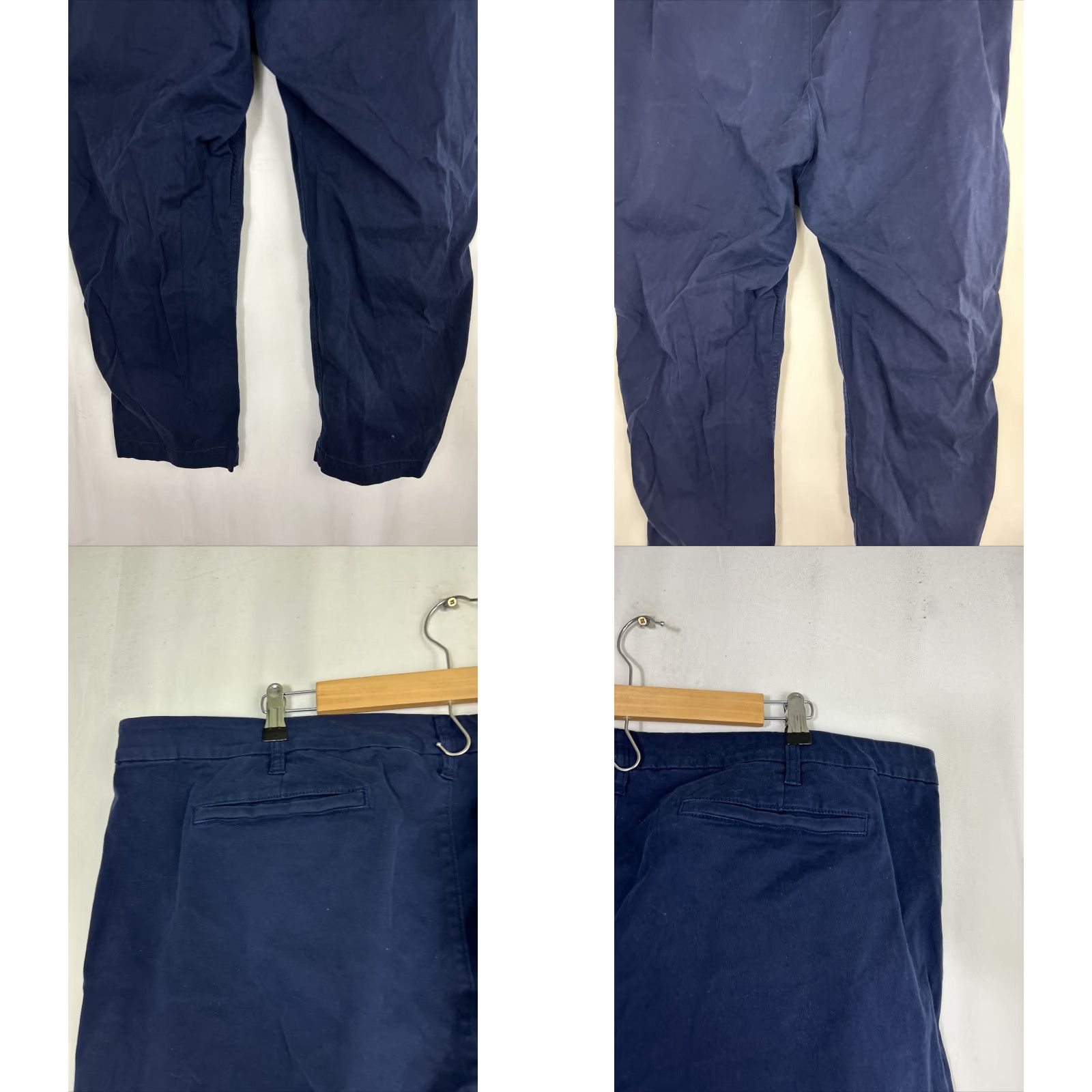 J.Crew J.CREW Womens Chino Pants Navy 22 High Rise Girlfriend Blue Cotton Blend Shirt? Size ONE SIZE - 8 Thumbnail
