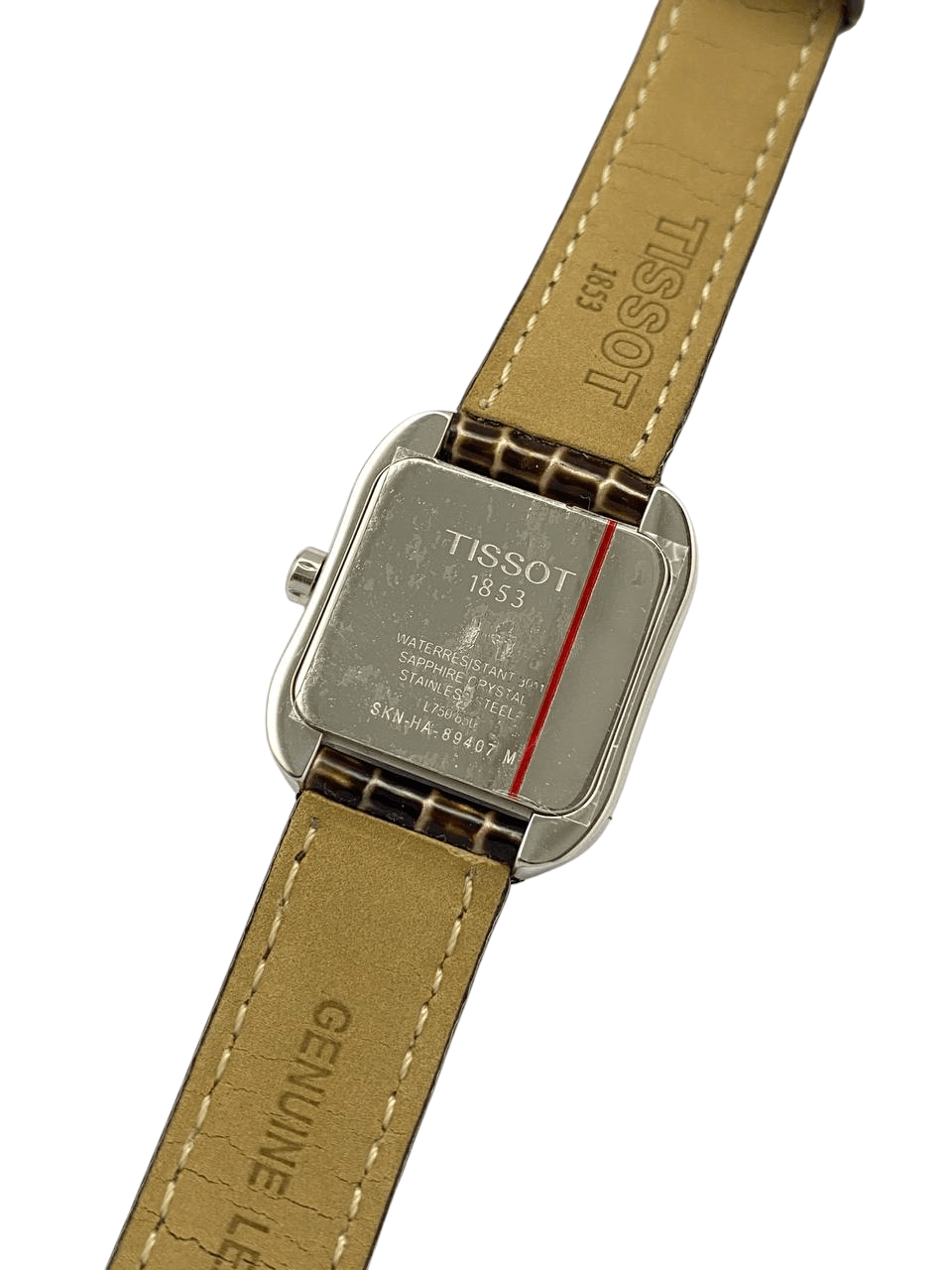 Tissot Tissot T Wave Square Steel Bracelet Quartz Swiss Wrist Watch Size ONE SIZE - 10 Thumbnail
