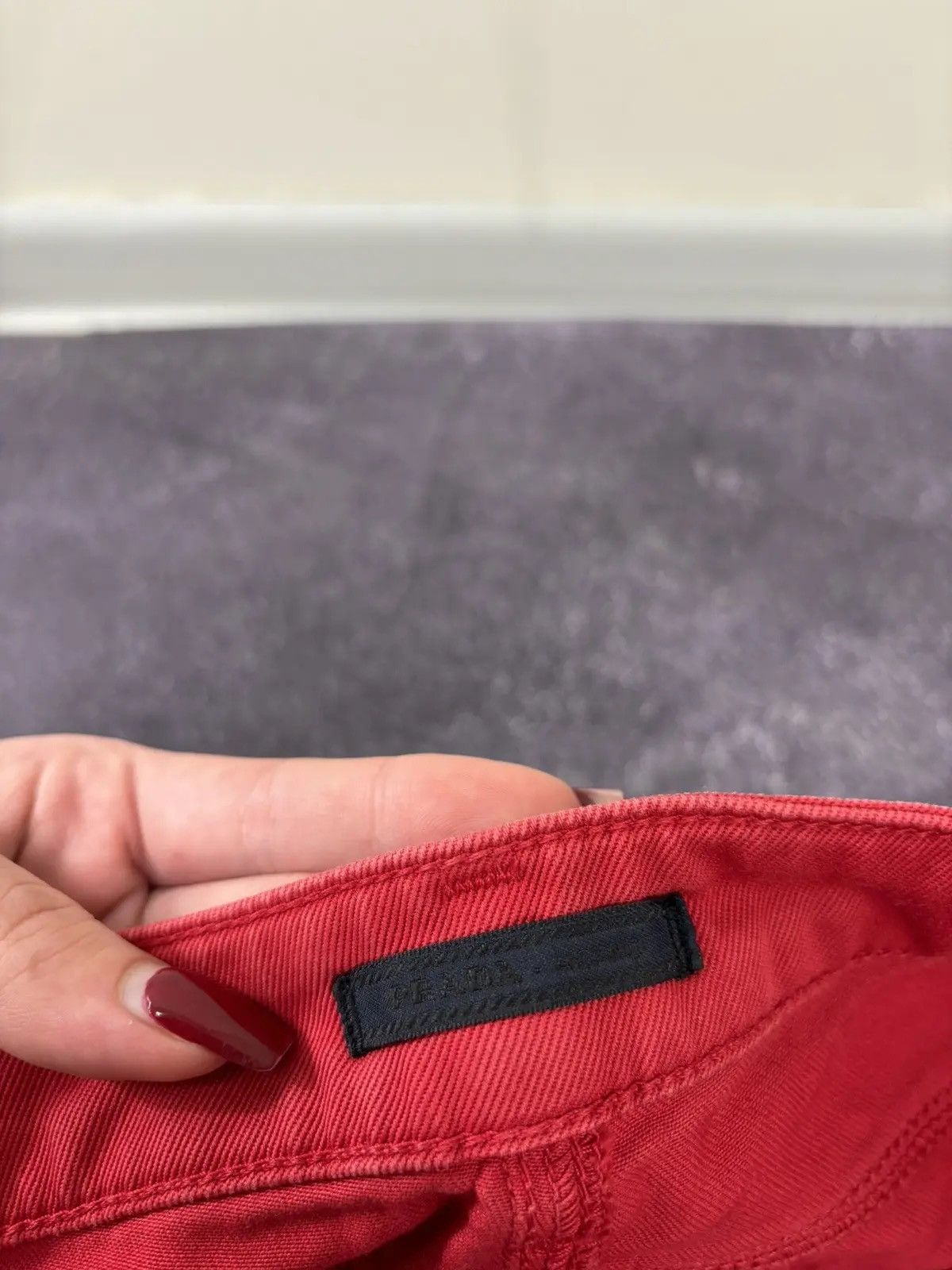 Prada Prada Women’s Black Tab Red Rare Luxury Skinny Jeans Size 26" / US 2 / IT 38 - 11 Thumbnail