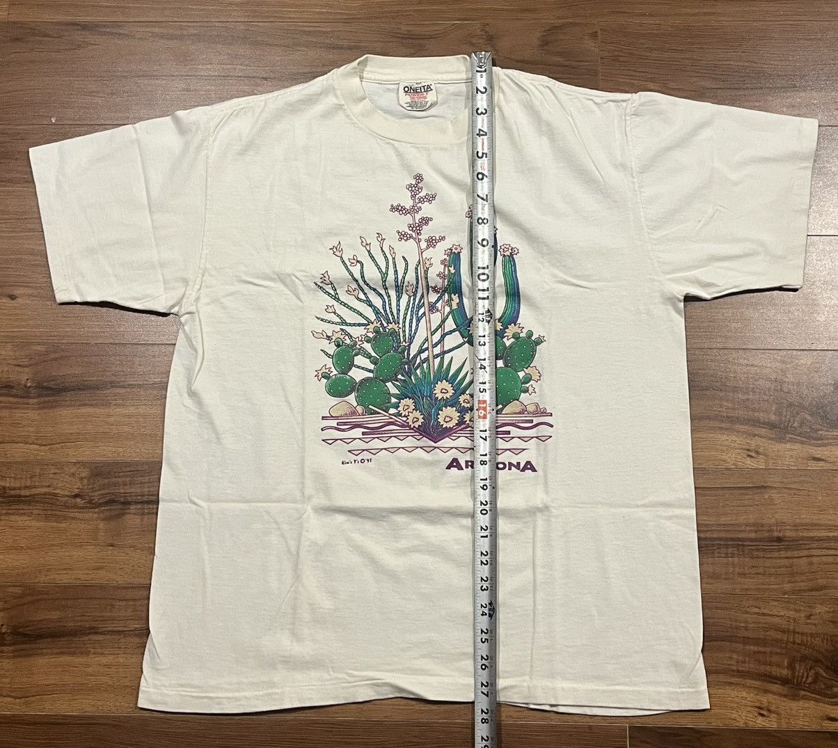 ARIZONA FREEDOM Vintage 1995 Kim T - single stitch Arizona T-Shirt Size US L / EU 52-54 / 3 - 7 Thumbnail