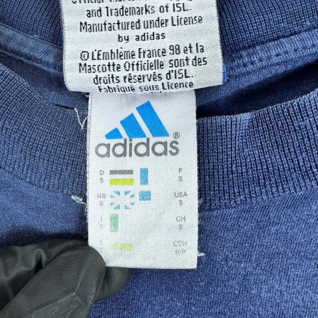 Adidas Adidas France 96 World Cup Vintage T Shirt Blue Mens Size S Size US S / EU 44-46 / 1 - 6 Thumbnail