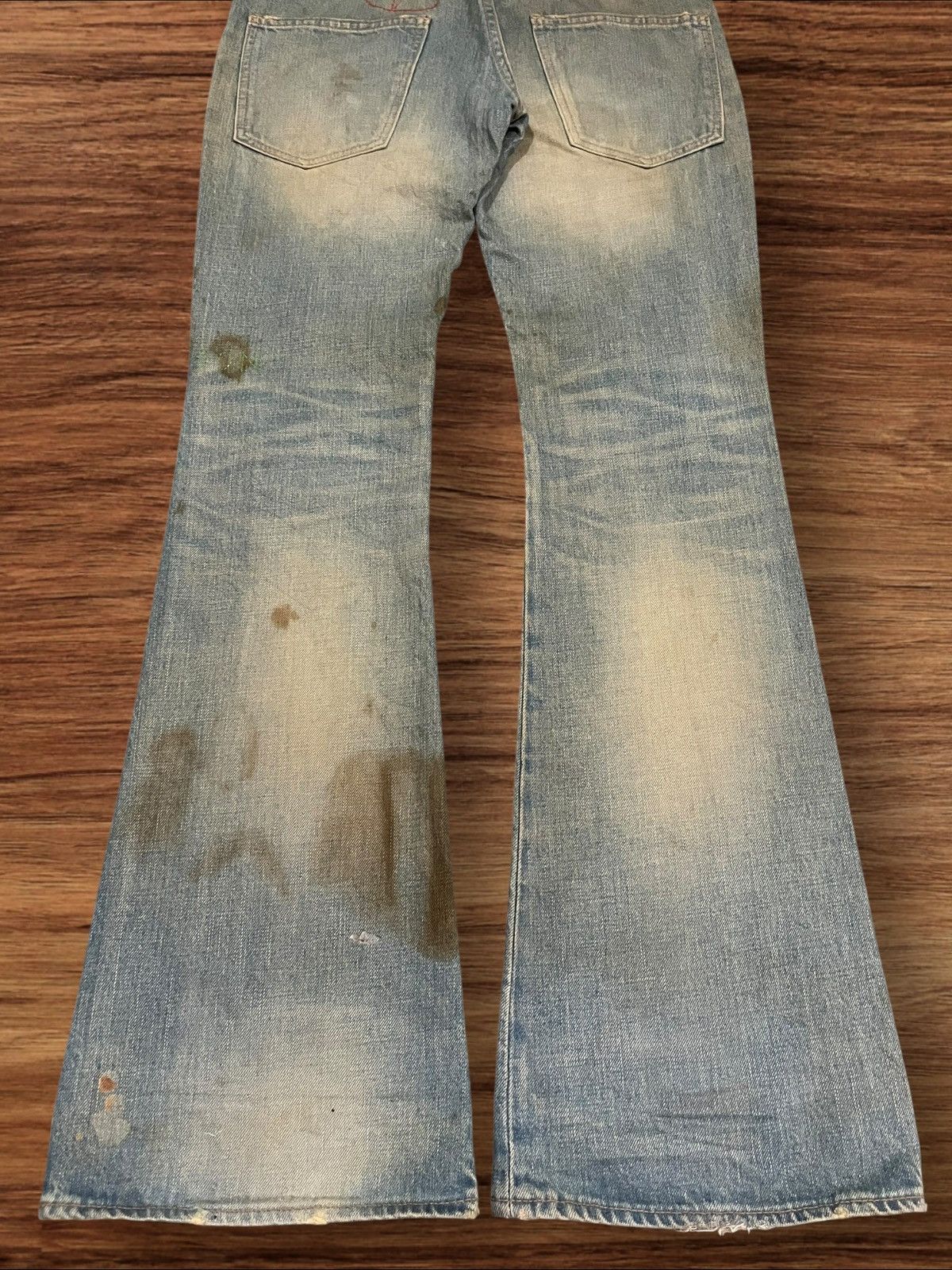 Undercover Led Rechwe Fragment Design Mud Washed Thunder Flare Jeans Size US 30 / EU 46 - 9 Thumbnail