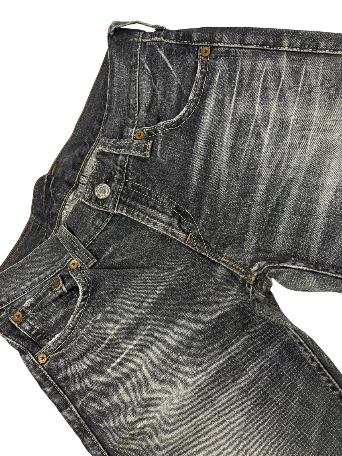 Levi's Vtg 90s Levis 502 Distressed Jeans Size US 34 / EU 50 - 4 Thumbnail