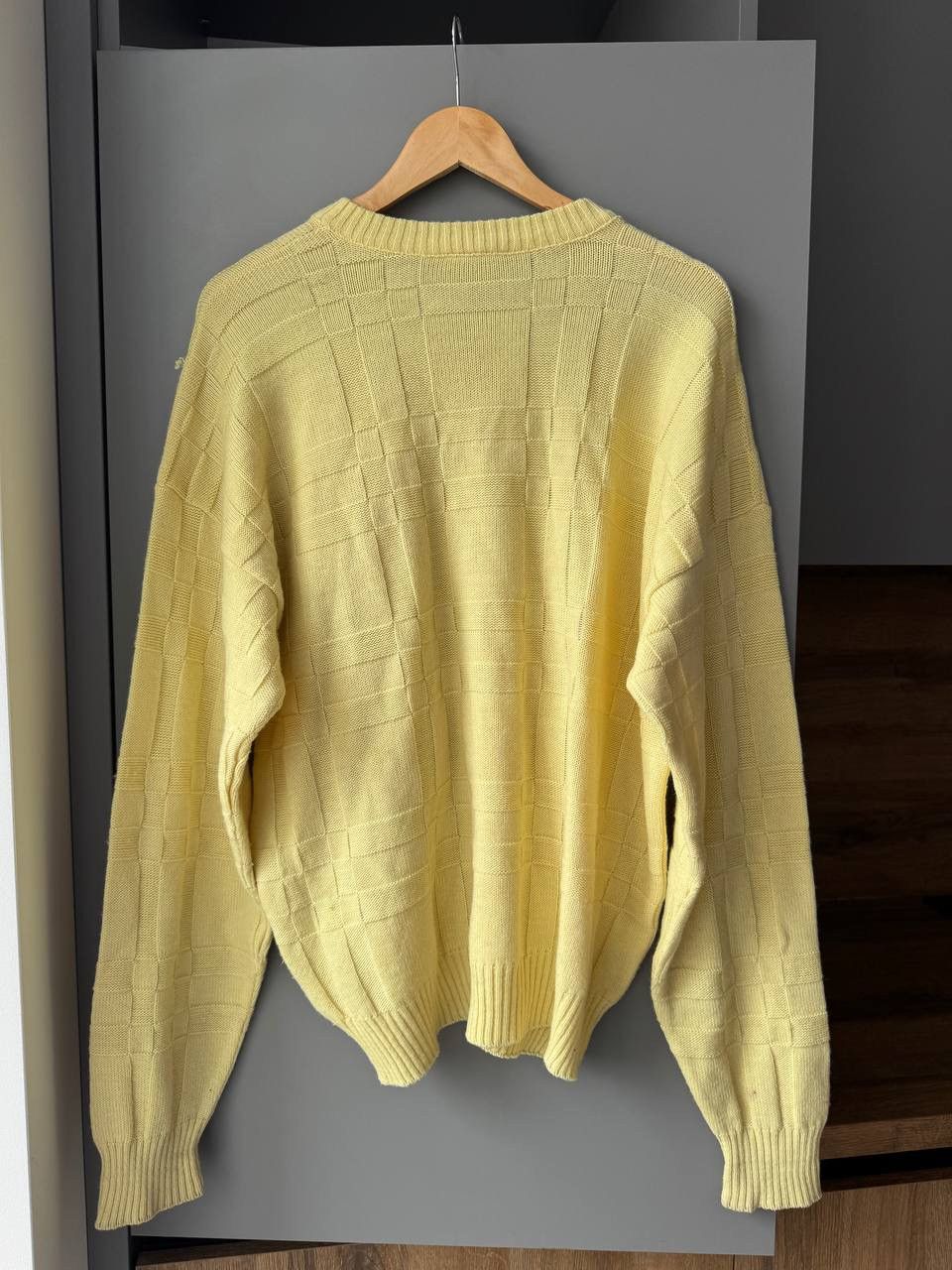 Lacoste × Vintage Lacoste Vintage Sweater Knit Casual Yellow 90s Hype Rare Size US L / EU 52-54 / 3 - 2 Thumbnail