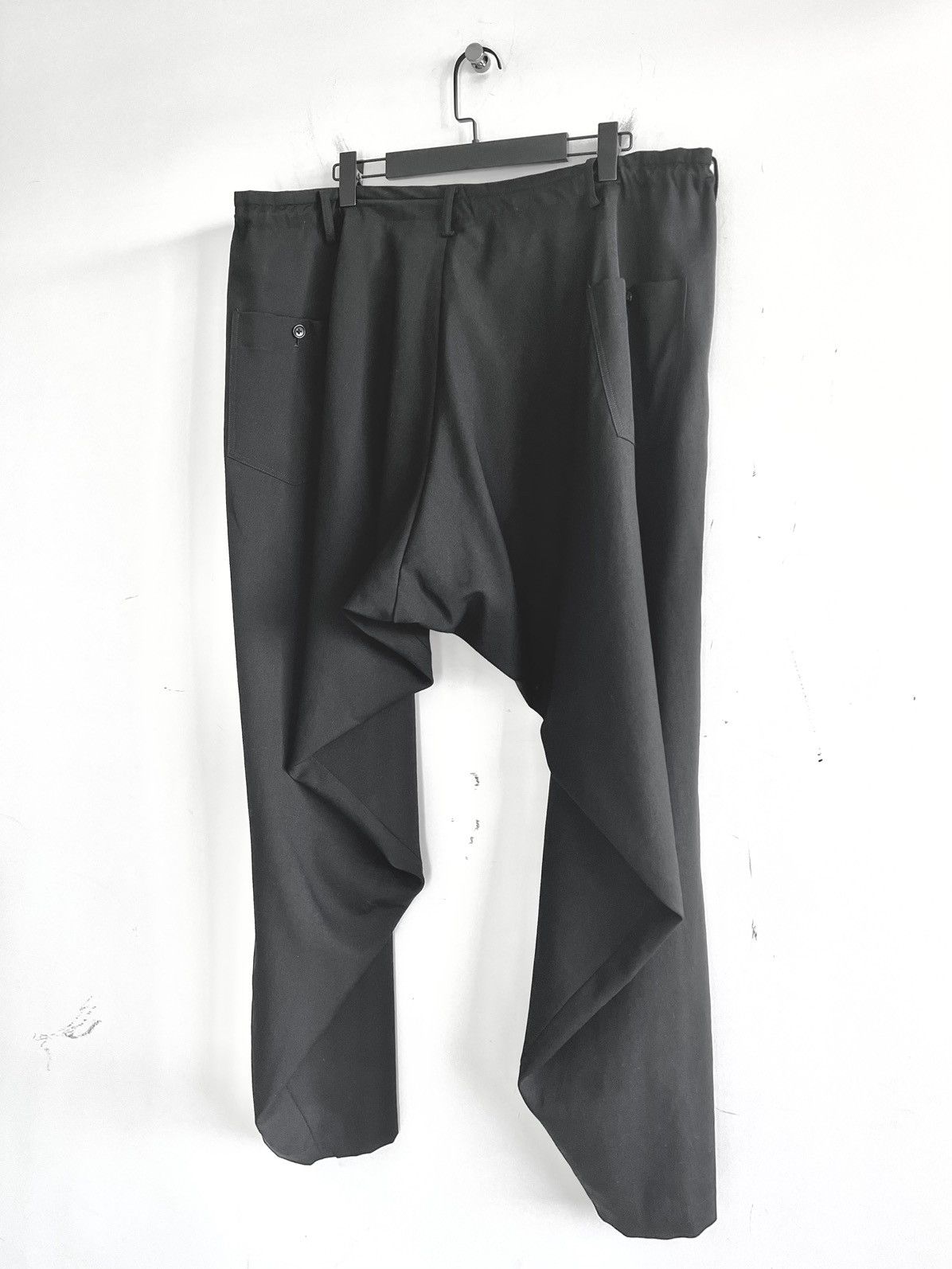 Yohji Yamamoto Yohji Yamamoto Pour Homme Gabardine Side Gusset Draped Pants Size US 30 / EU 46 - 4 Thumbnail