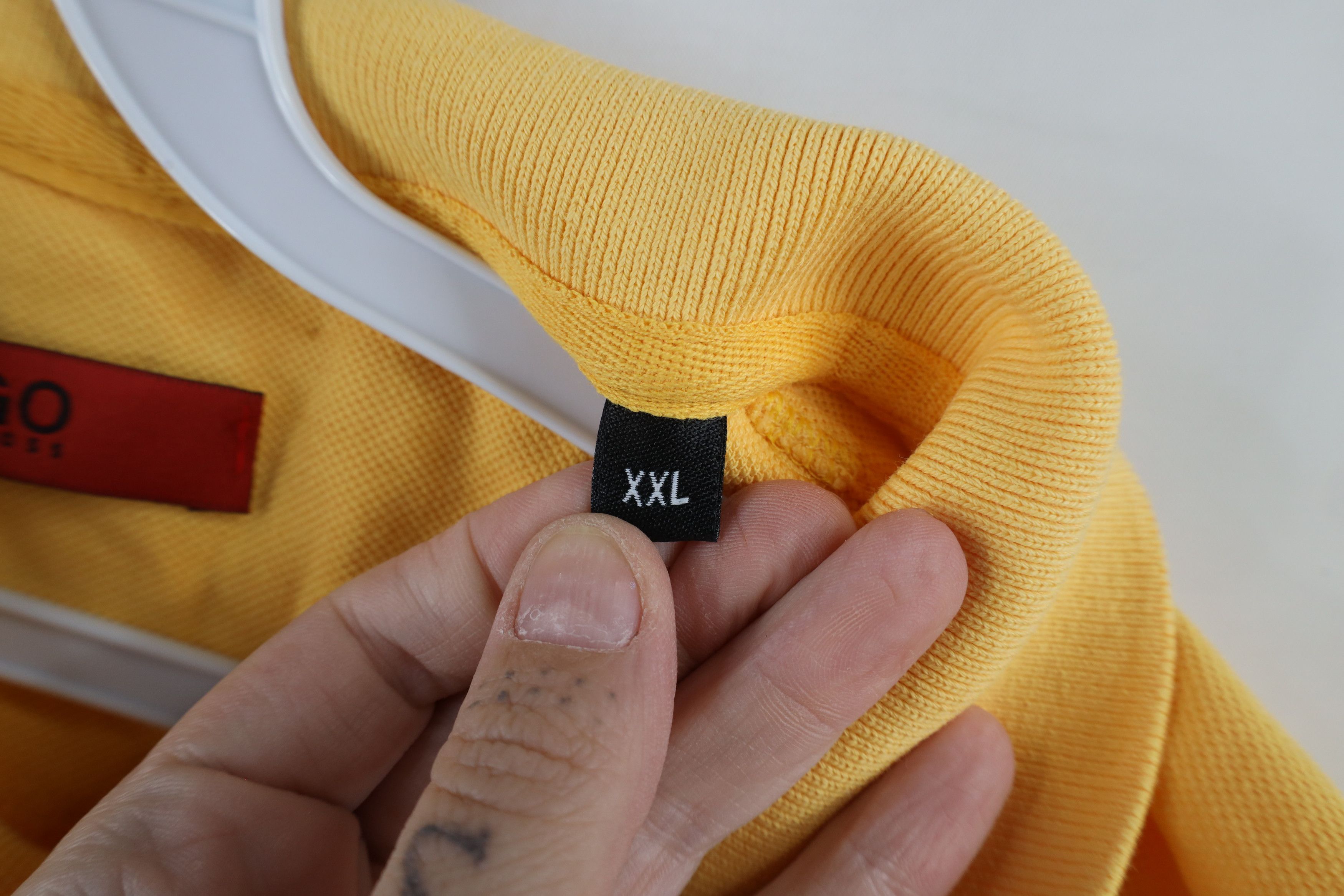 Hugo Boss × Vintage Hugo Boss Spell Out Short Sleeve Collared Golf Polo Shirt Size US XXL / EU 58 / 5 - 6 Thumbnail