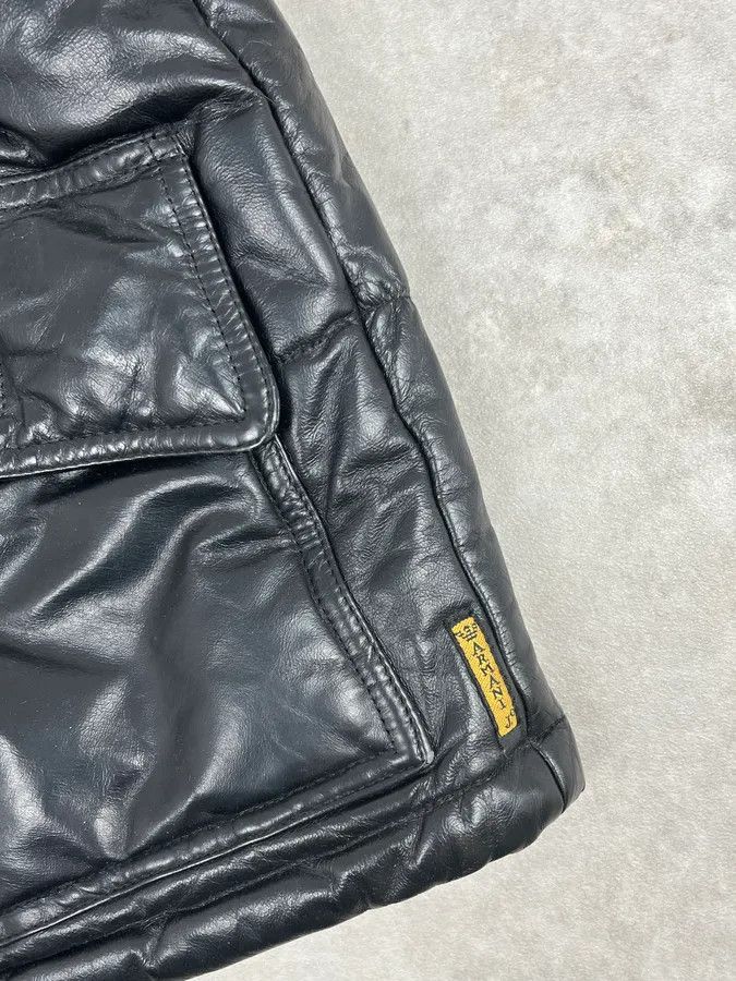 Armani 1990s Armani Black Leather Puffer Jacket Size US L / EU 52-54 / 3 - 8 Thumbnail