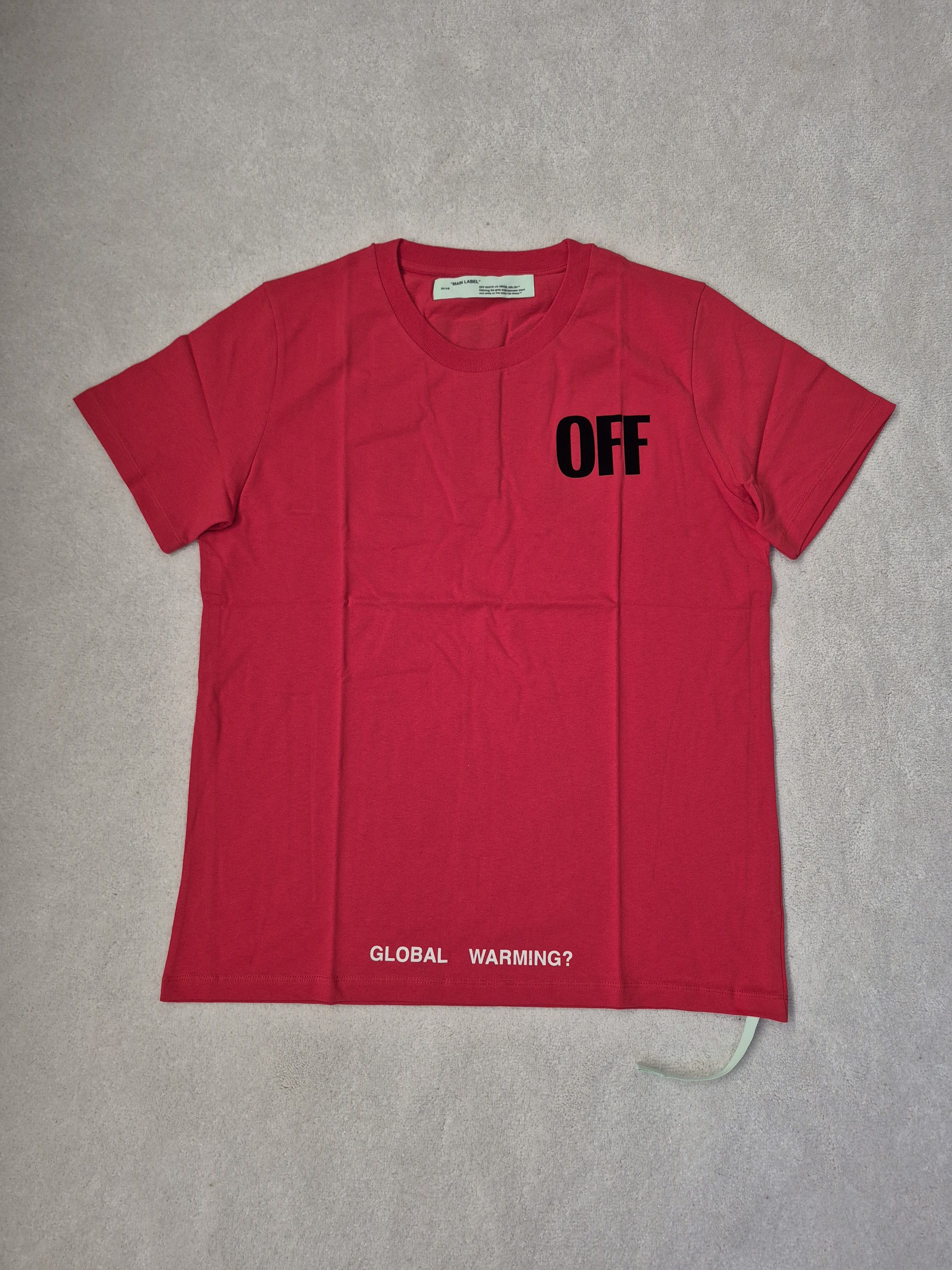 Off-White Off White Red Global Warming Arrows Virgil Medium Size US M / EU 48-50 / 2 - 2 Thumbnail