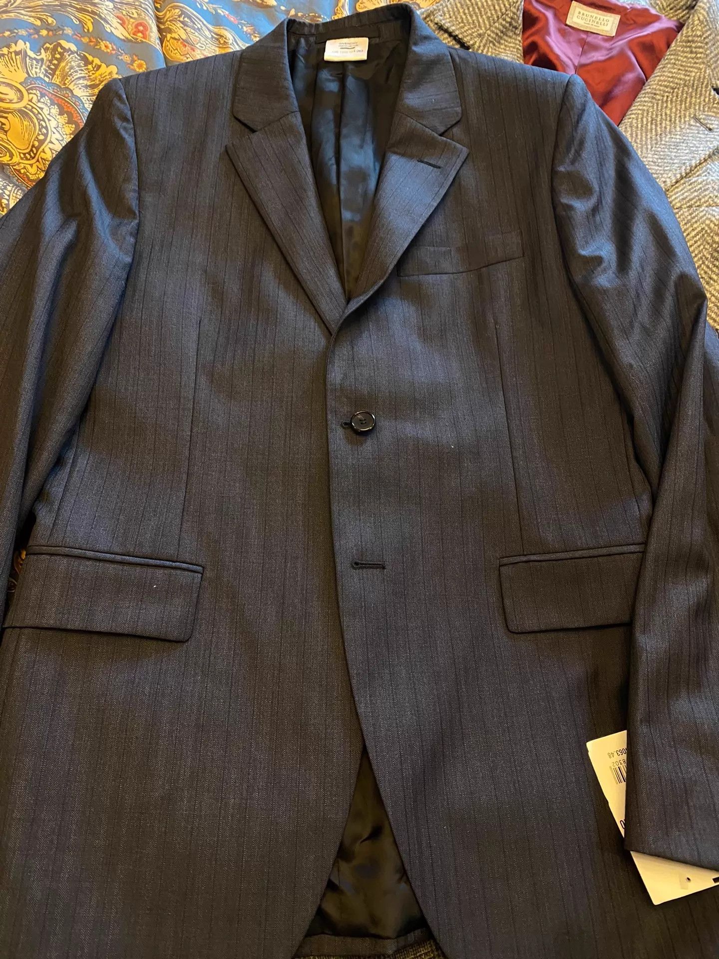 Givenchy Givenchy French 100% Wool Suit 48 Size 48R - 4 Thumbnail