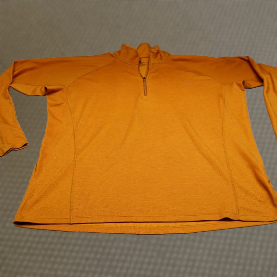 Patagonia Patagonia Shirt Men XXL Yellow Capilene 1/4 Zip Pullover Baselayer Size US XXL / EU 58 / 5 - 1 Thumbnail