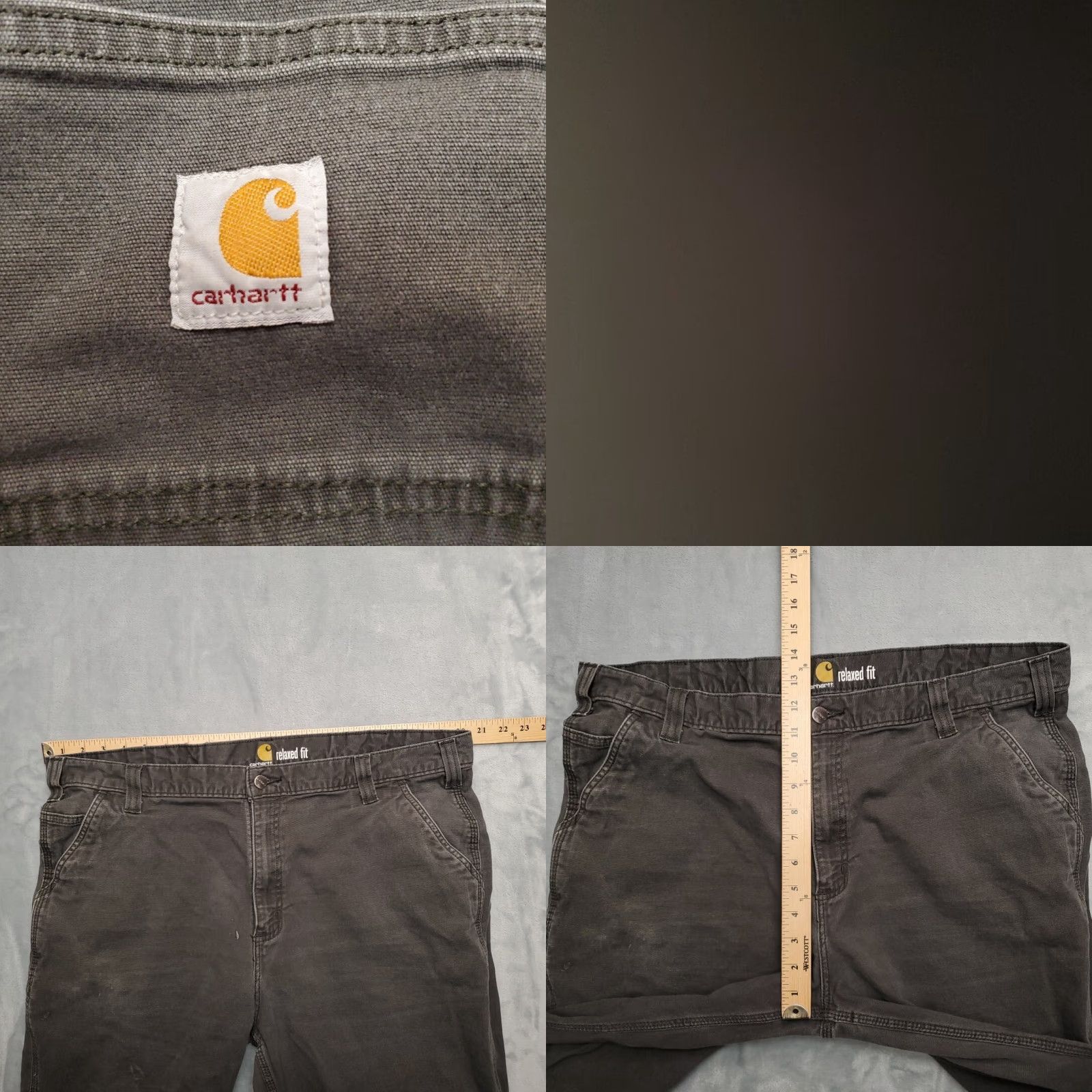 Carhartt Carhartt Pants Mens 42x32 Black Canvas Relaxed Cargo Rugged Flex Workwear 100135 Size US 42 / EU 58 - 9 Thumbnail