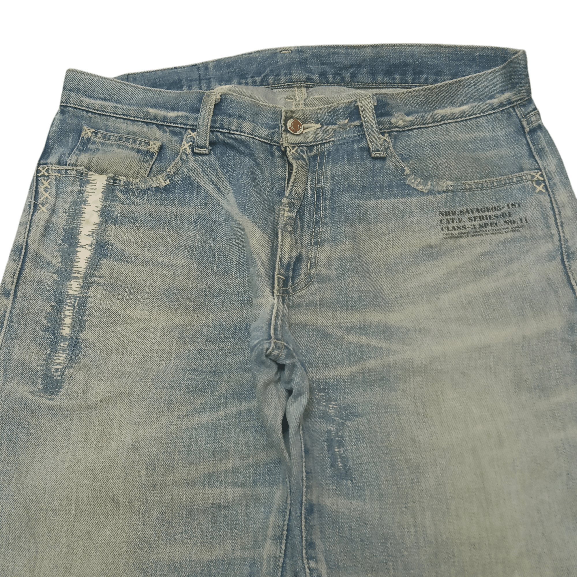 Neighborhood Rare!!! Neighborhood Savage Selvedge Jeans Distressed Jeans Size US 33 - 2 Thumbnail