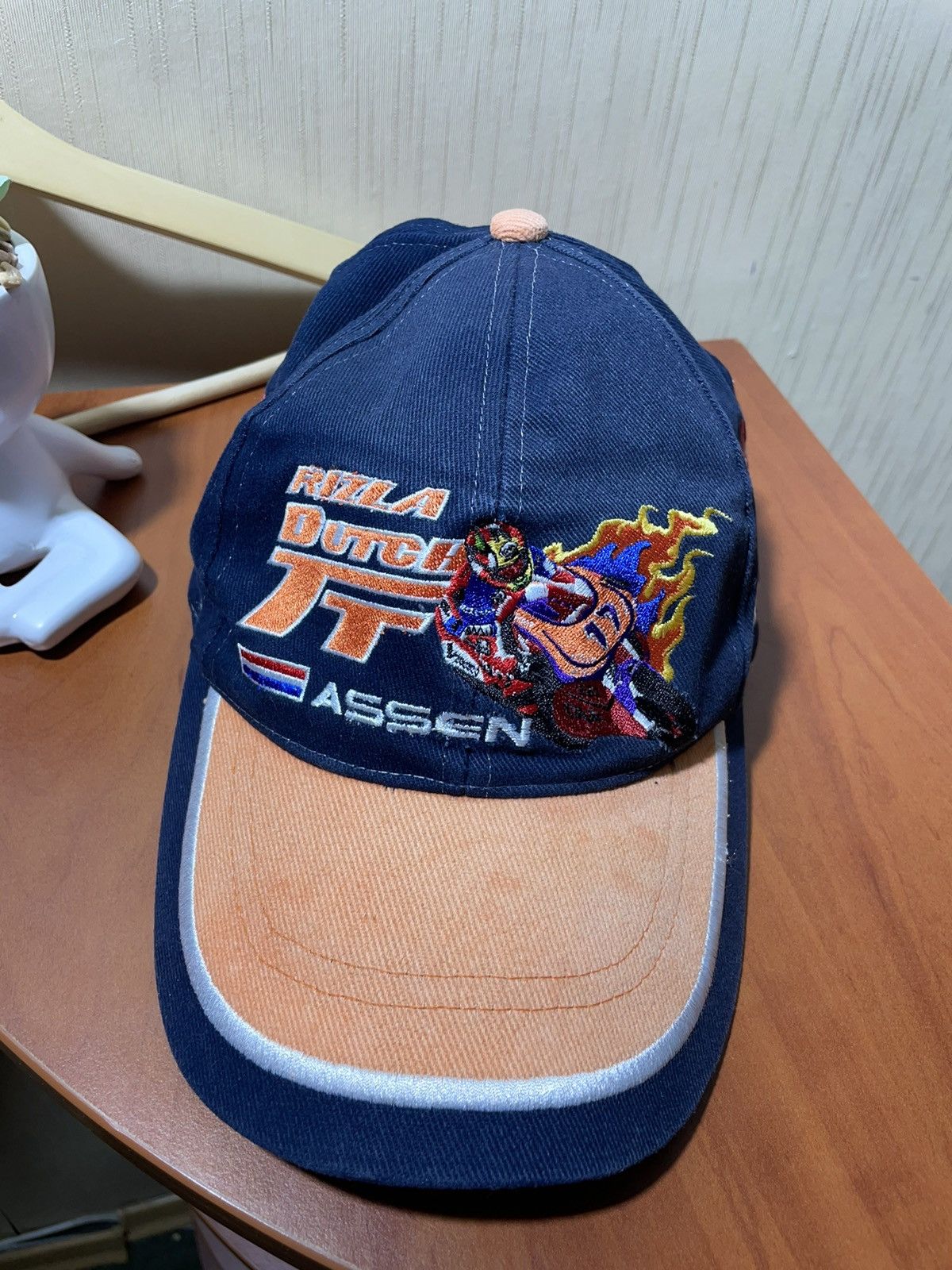 Vintage isle of man tt racing biker cap vintage Size ONE SIZE - 3 Thumbnail