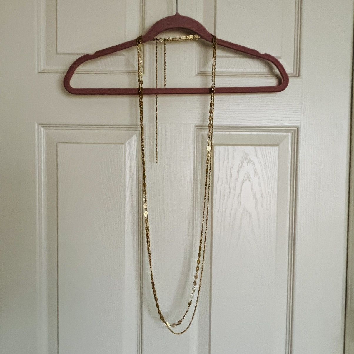 Monet VTG Monet 52” Double Strand Gold Tone Oval Link Necklace Size ONE SIZE - 2 Thumbnail