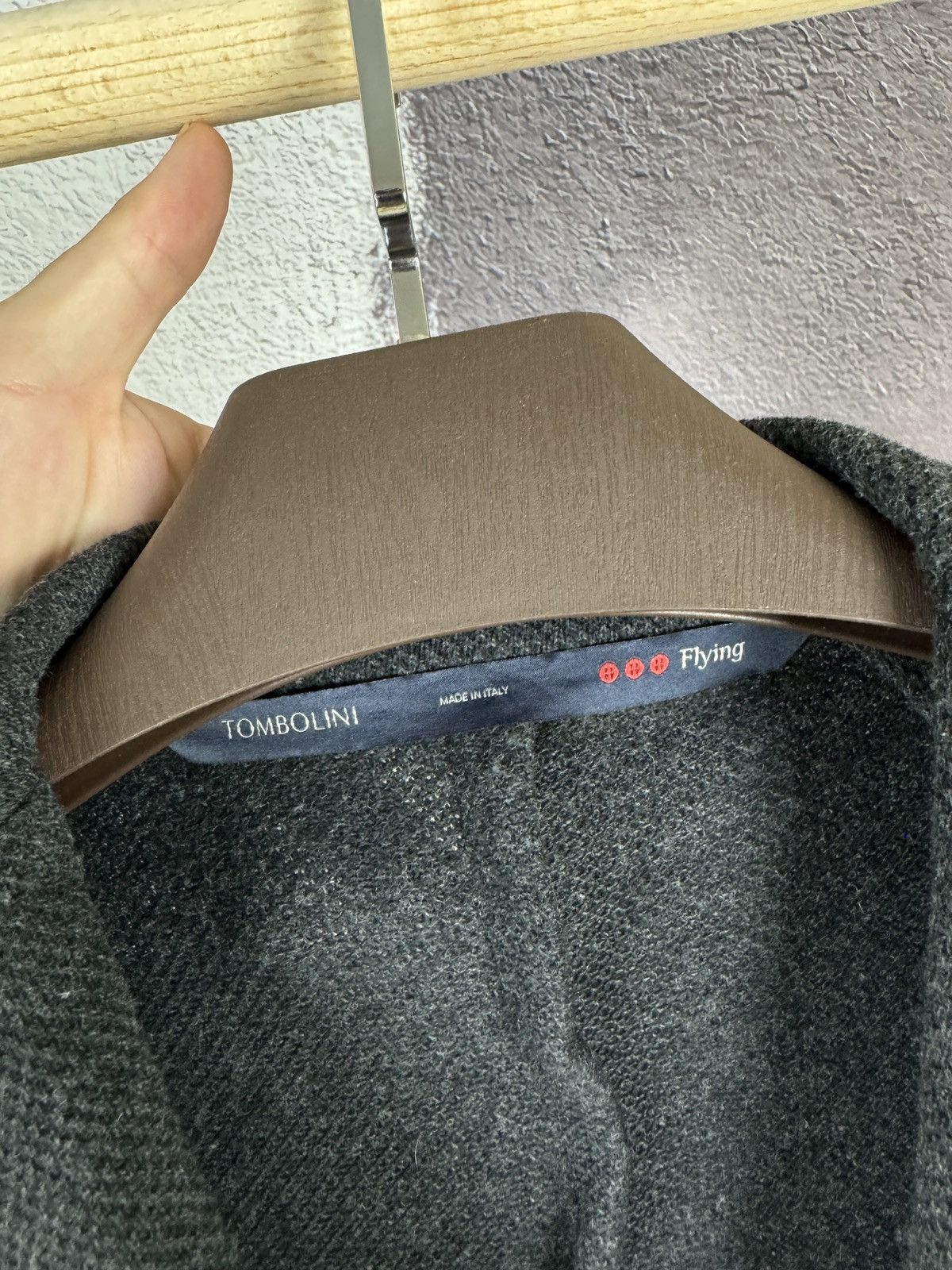 Tombolini Tombolini flying gray lana wool/nylon blazer men's 52R Size 42R - 8 Thumbnail