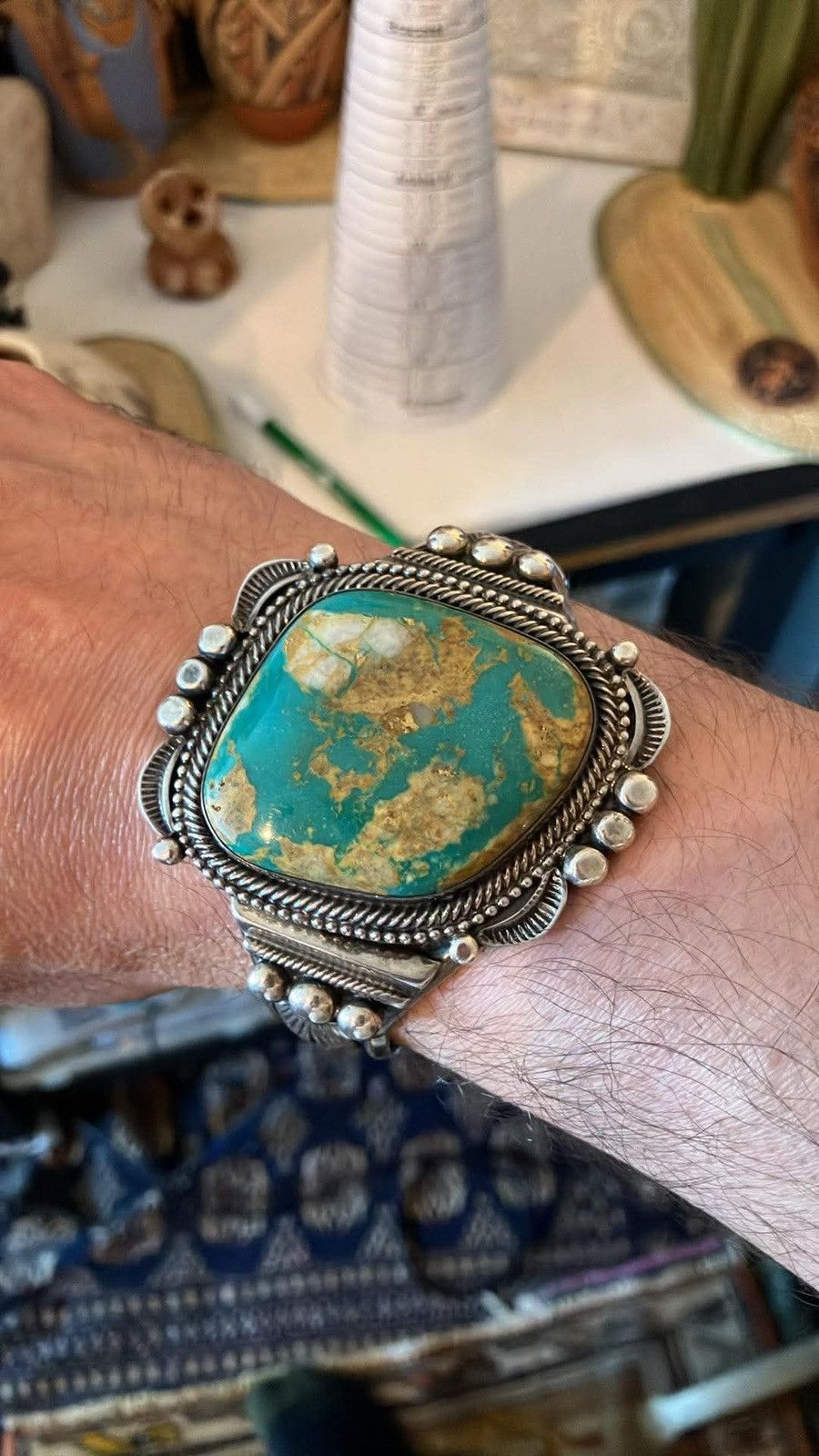 Other Stunning Vintage Navajo Cuff by Master Silversmith Tom Lewis Size ONE SIZE - 1 Thumbnail