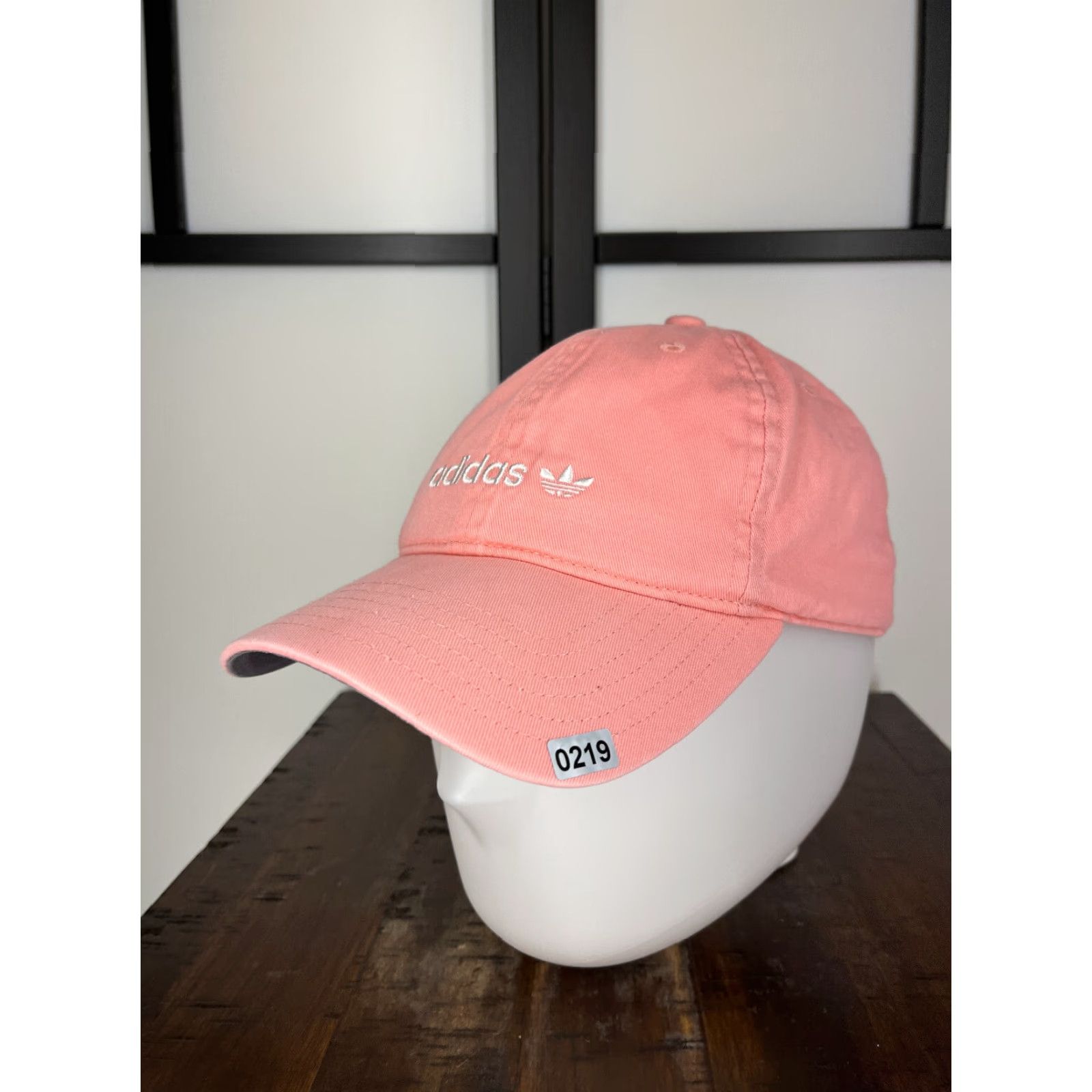 Adidas Adidas Womens Hat One Size Pink Embroidered 3 Stripes Cotton Strap Back Size ONE SIZE - 4 Thumbnail
