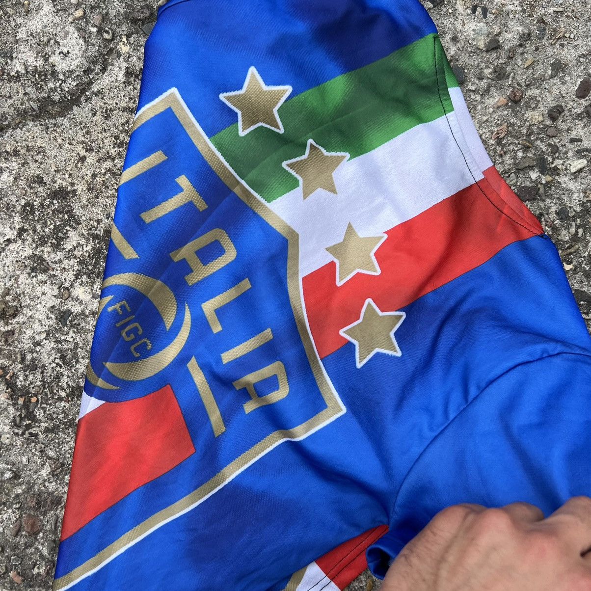 Ringspun × Vintage Vintage y2k Italia Sweatshirt Trashed Size US M / EU 48-50 / 2 - 4 Thumbnail