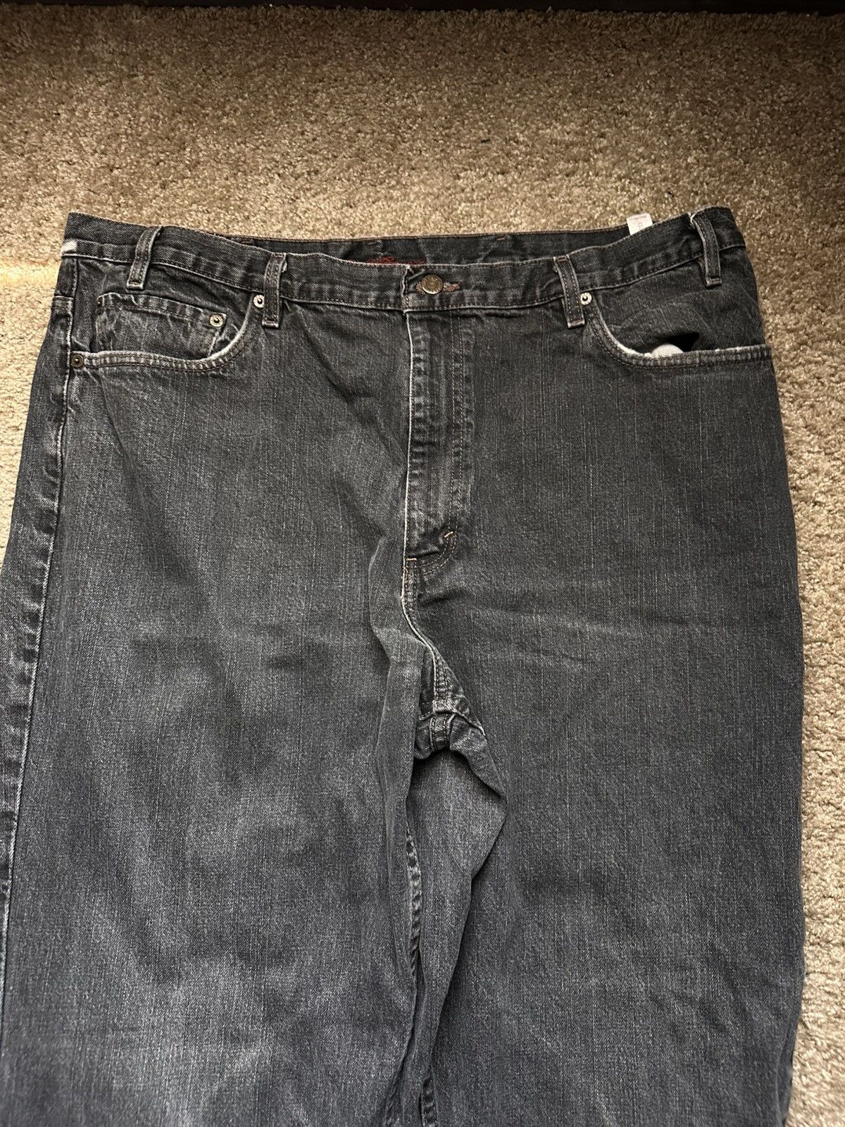 Southpole × Vintage Grey black baggy loose fit jeans Size US 42 / EU 58 - 4 Thumbnail