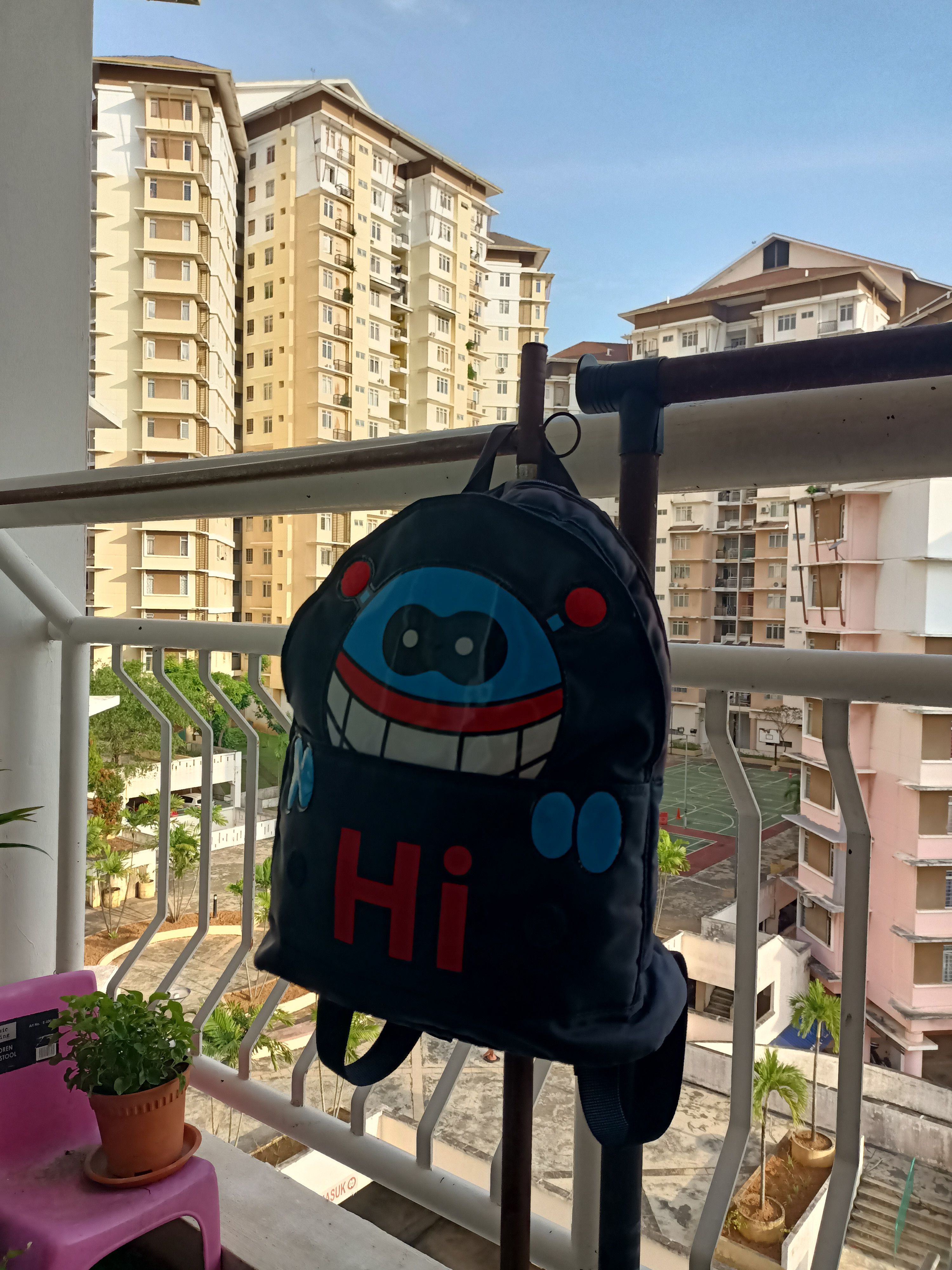 Pre-owned Walter Van Beirendonck W & Lt  Puk Puk Backpack In Blue