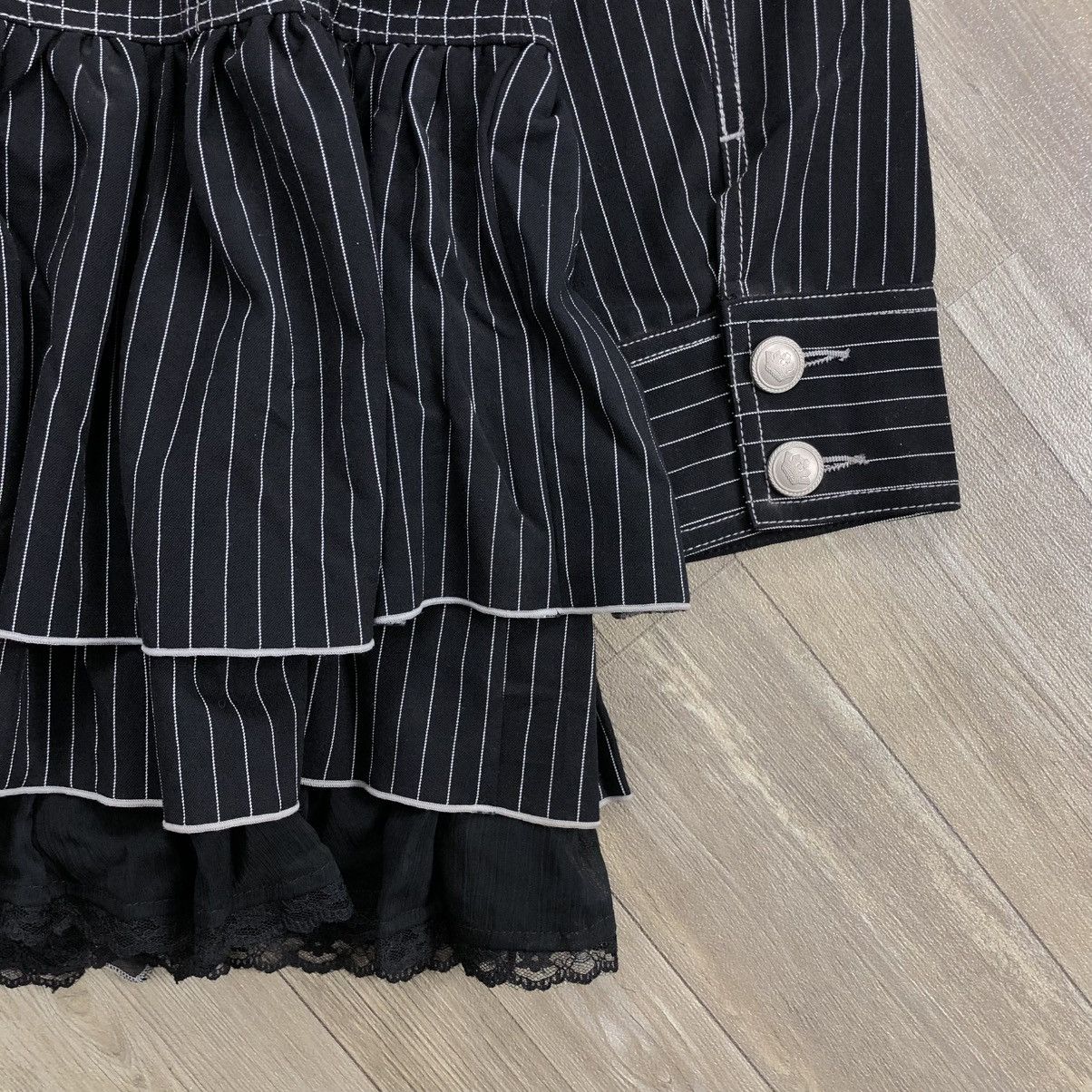 If Six Was Nine Algonquins Stripped Blazers Dress Punk Gothic Grunge Opium Size M / US 6-8 / IT 42-44 - 15 Thumbnail