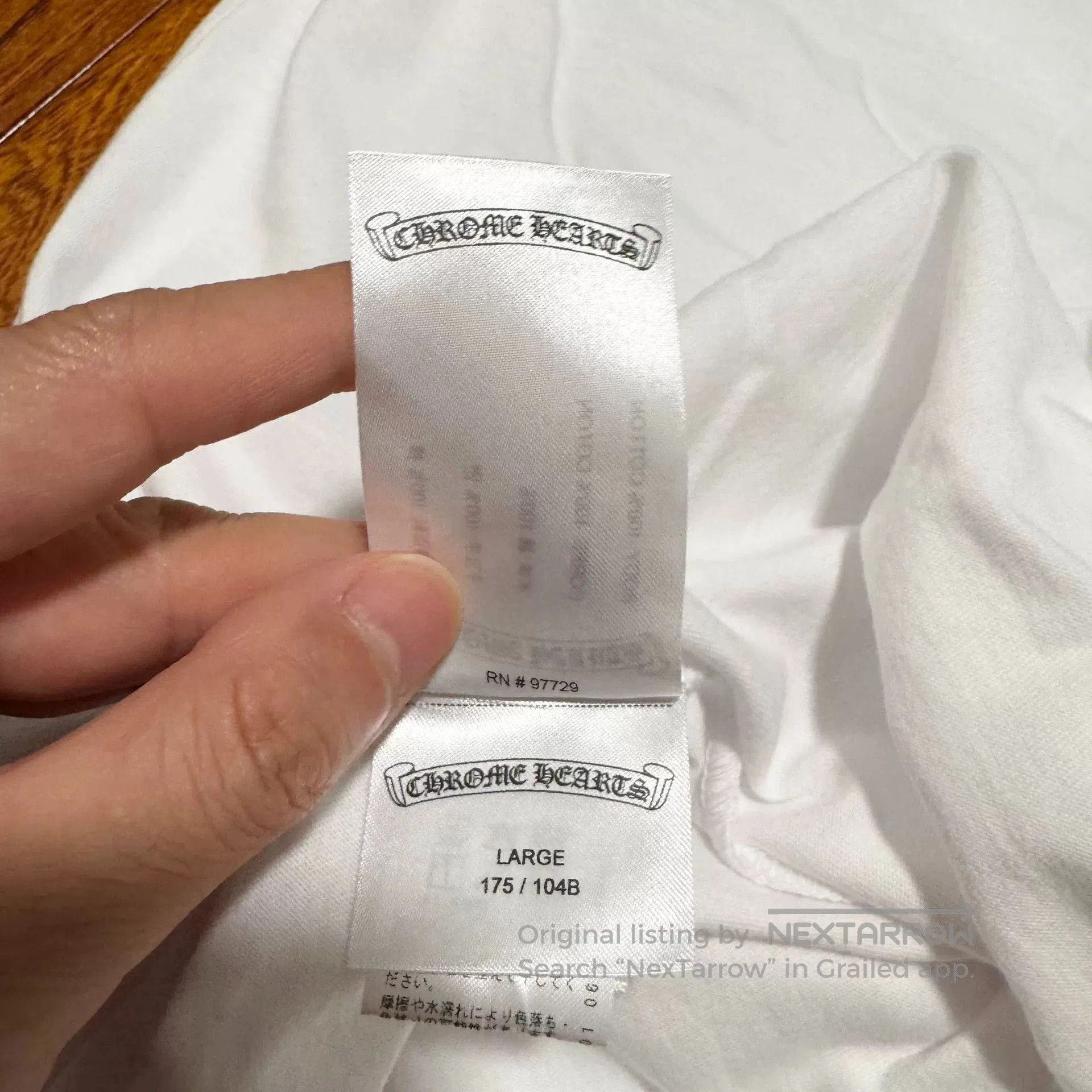 Chrome Hearts chrome hearts white short sleeve t. Size US L / EU 52-54 / 3 - 7 Thumbnail