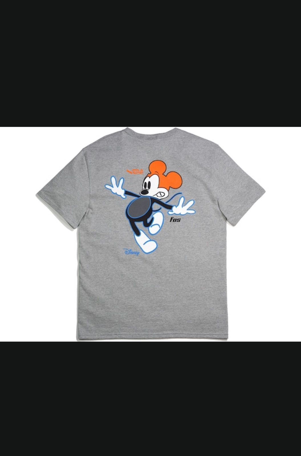 image of Virgil Abloh X Disney X Brooklyn Museum Mickey Mouse Tee in Grey, Men's (Size 2XL)