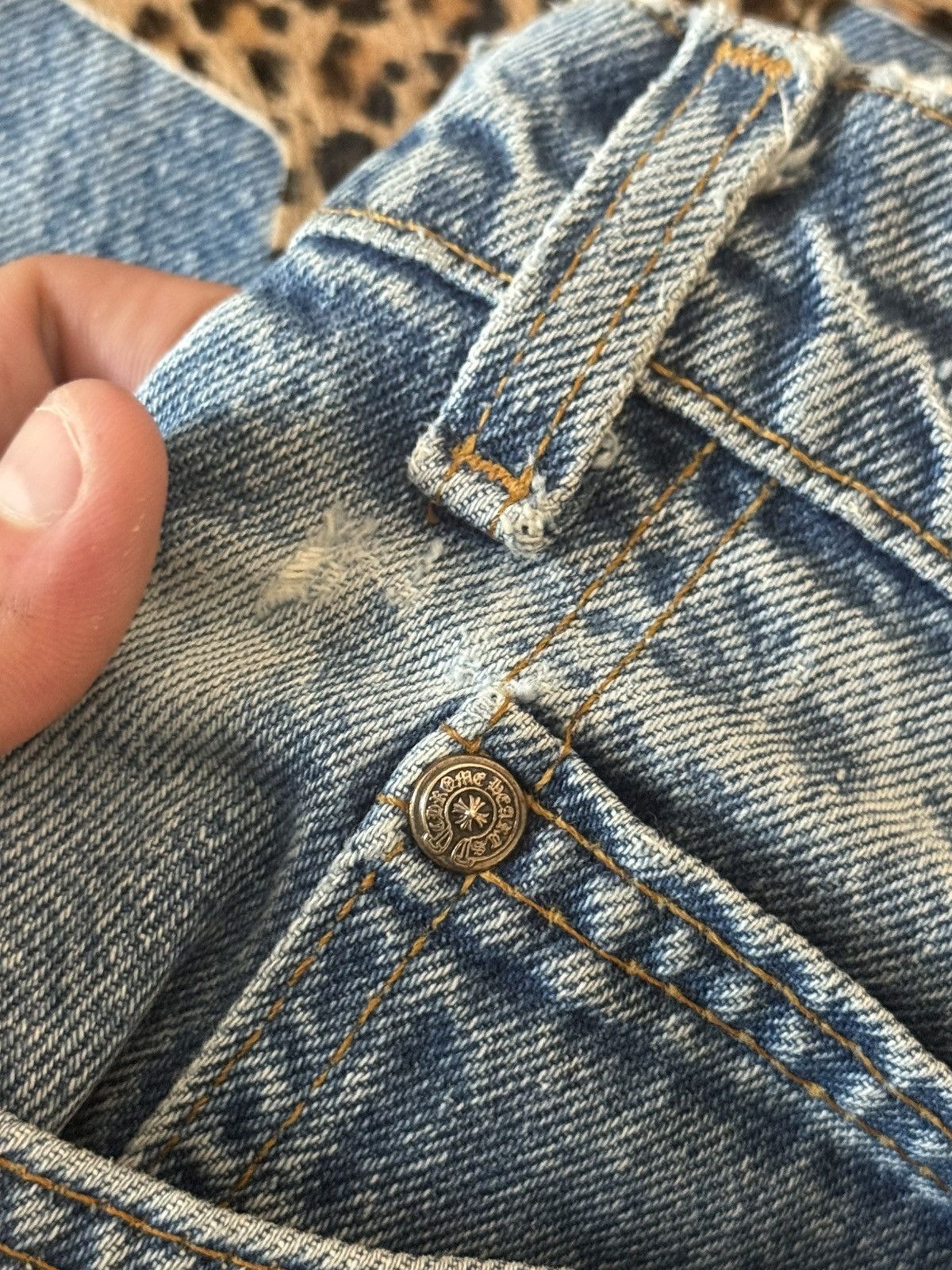Chrome Hearts Chrome Hearts Cheetah Star Patch Levis Size US 36 / EU 52 - 13 Thumbnail