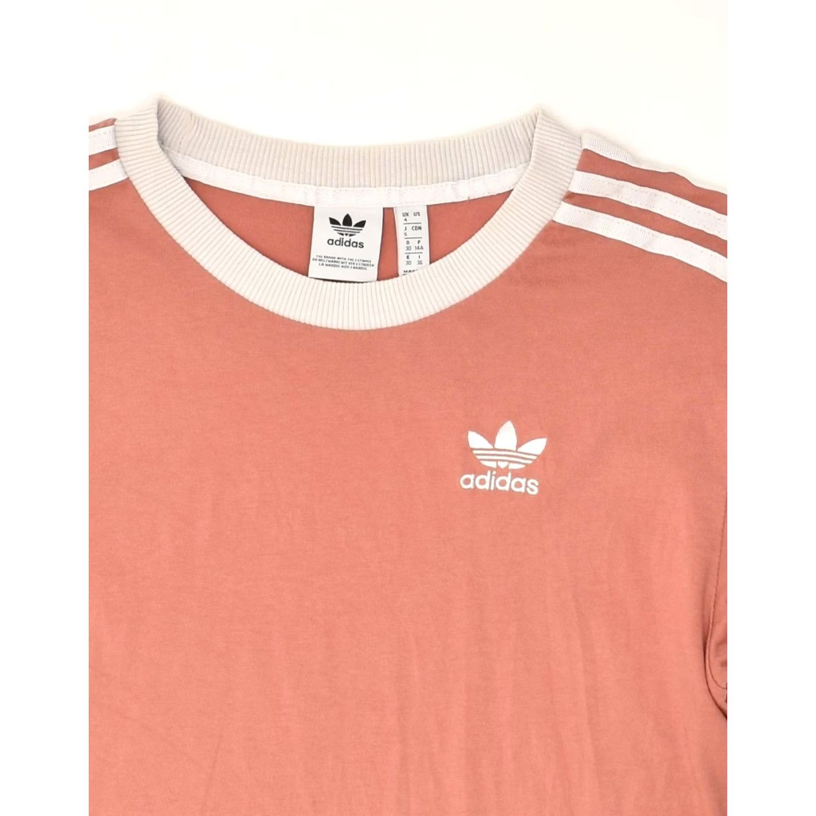 Adidas ADIDAS Womens T-Shirt Top UK 4 XS Brown Cotton Size S / US 4 / IT 40 - 3 Thumbnail