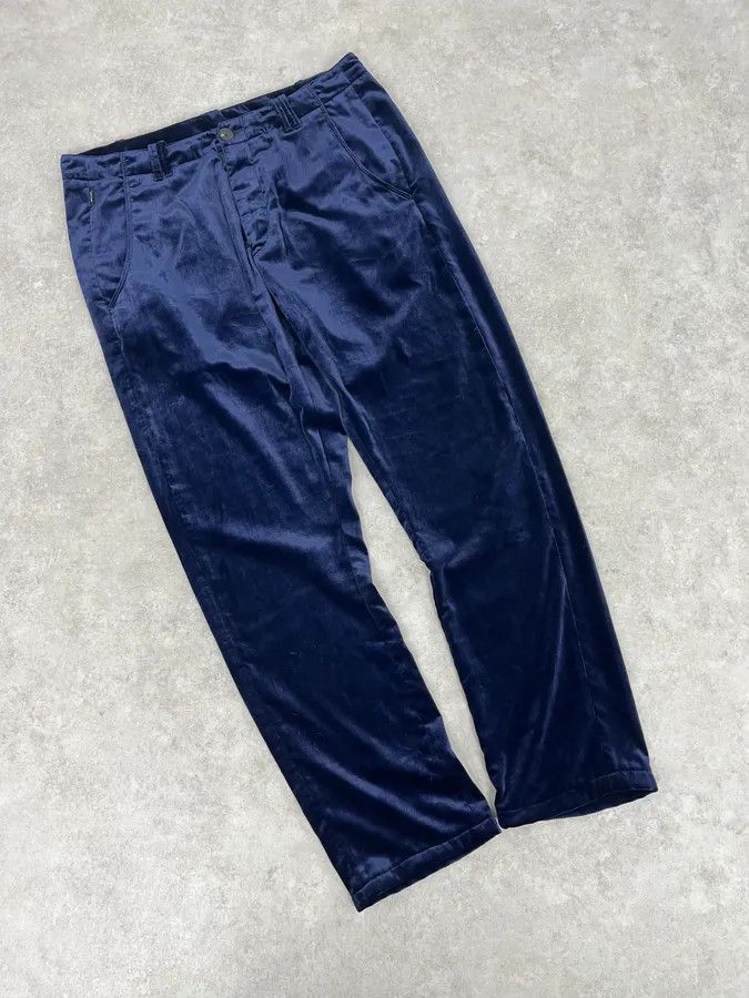 Armani 2010s Armani Navy Velvet Pants Size US 32 / EU 48 - 6 Thumbnail