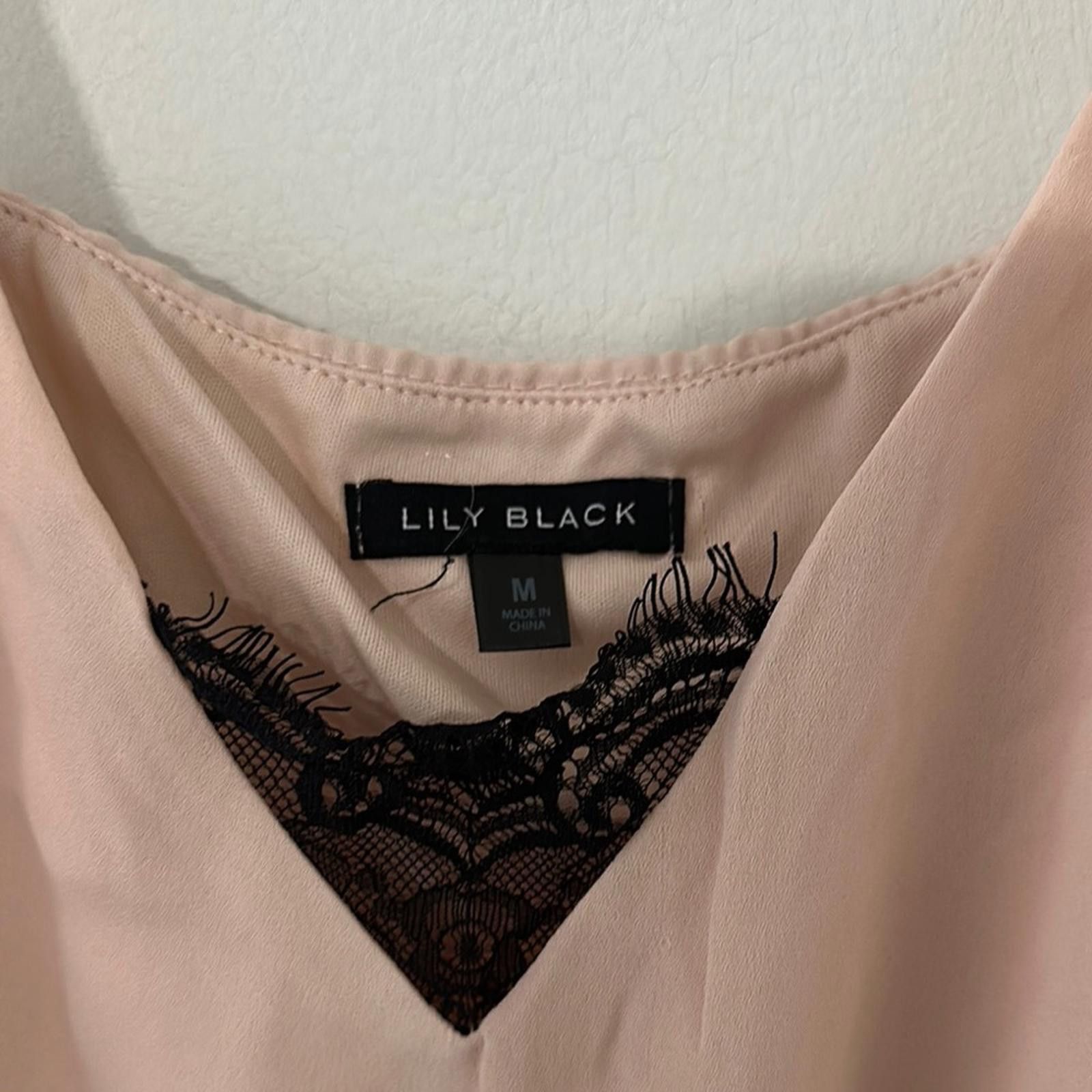 Designer Pink Black Crop Camisole Top Size M / US 6-8 / IT 42-44 - 2 Thumbnail