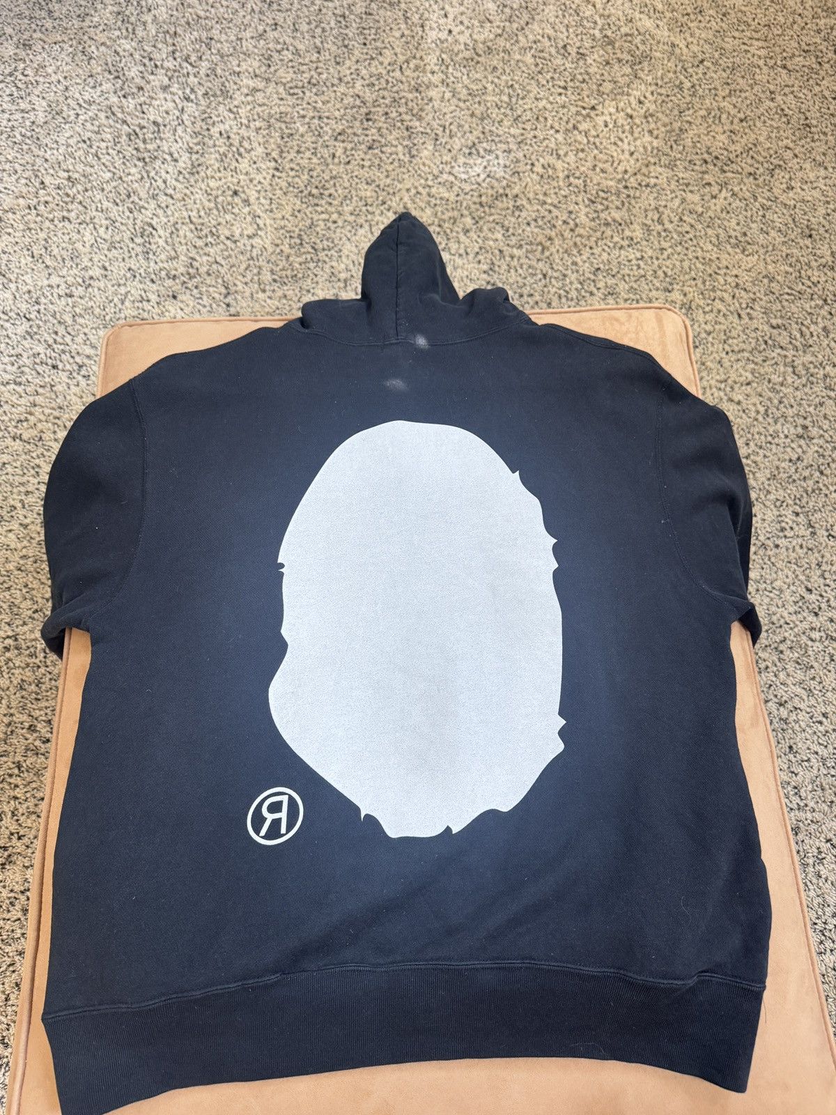Bape BAPE “Giant Ape Head Pullover Hoodie” (black/white) Size US M / EU 48-50 / 2 - 4 Thumbnail