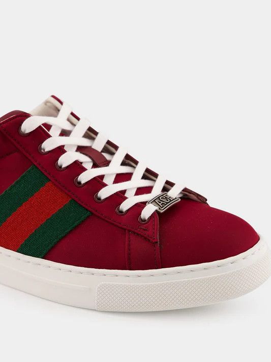 Gucci o1mt1gz0925 Ace Sneakers in Burgundy Size US 11 / EU 44 - 7 Thumbnail