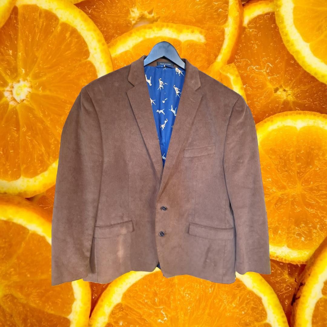 Lauren Ralph Lauren Lauren Ralph Lauren Brown Corduroy Blazer with Reinforced El Size 46R - 1 Thumbnail