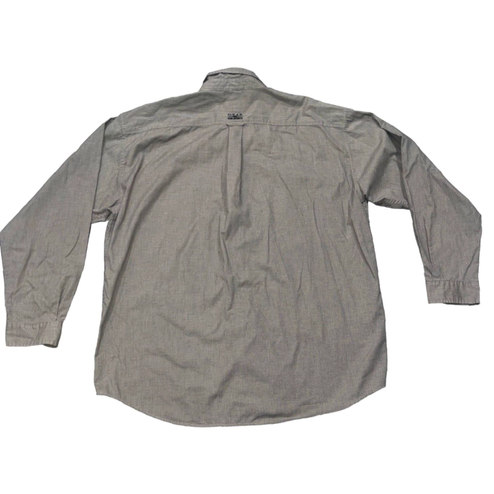 Vintage Gear For Sports Men's Shirt XXL Long Sleeve Button-Up Tan Brown Check Shirt Size US XXL / EU 58 / 5 - 4 Thumbnail