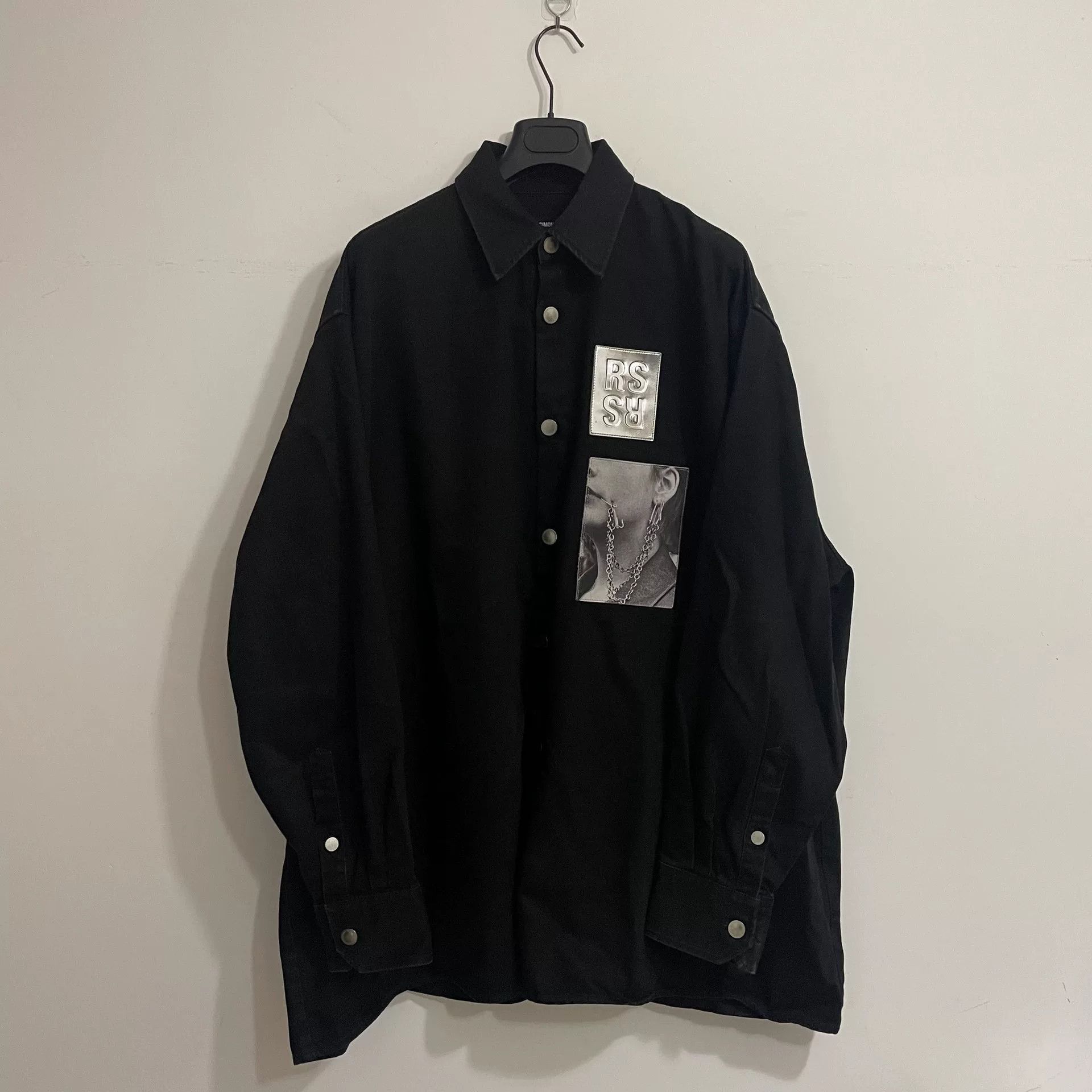 Raf Simons Raf Simons 19SS Liquid Silver Portrait Denim Jacket Size US S / EU 44-46 / 1 - 1 Thumbnail
