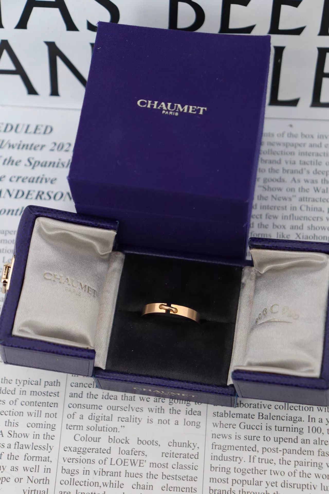 Other Chaumet Liens 18K rose gold size 62 ring with box Size ONE SIZE - 1 Thumbnail