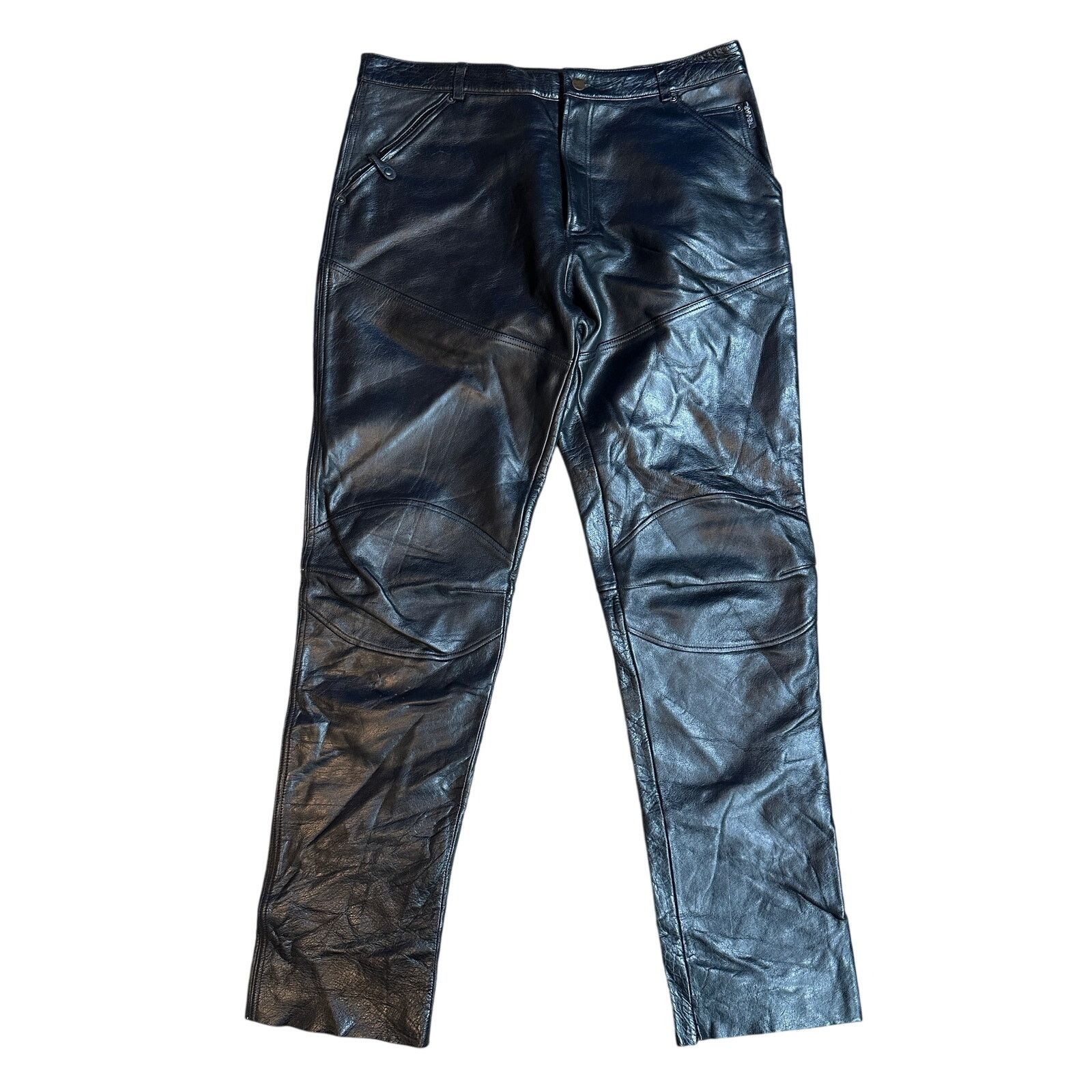 Other VTG First Racing Riding Gear Motorcycle Leather Pants 36x35 Size US 36 / EU 52 - 1 Thumbnail