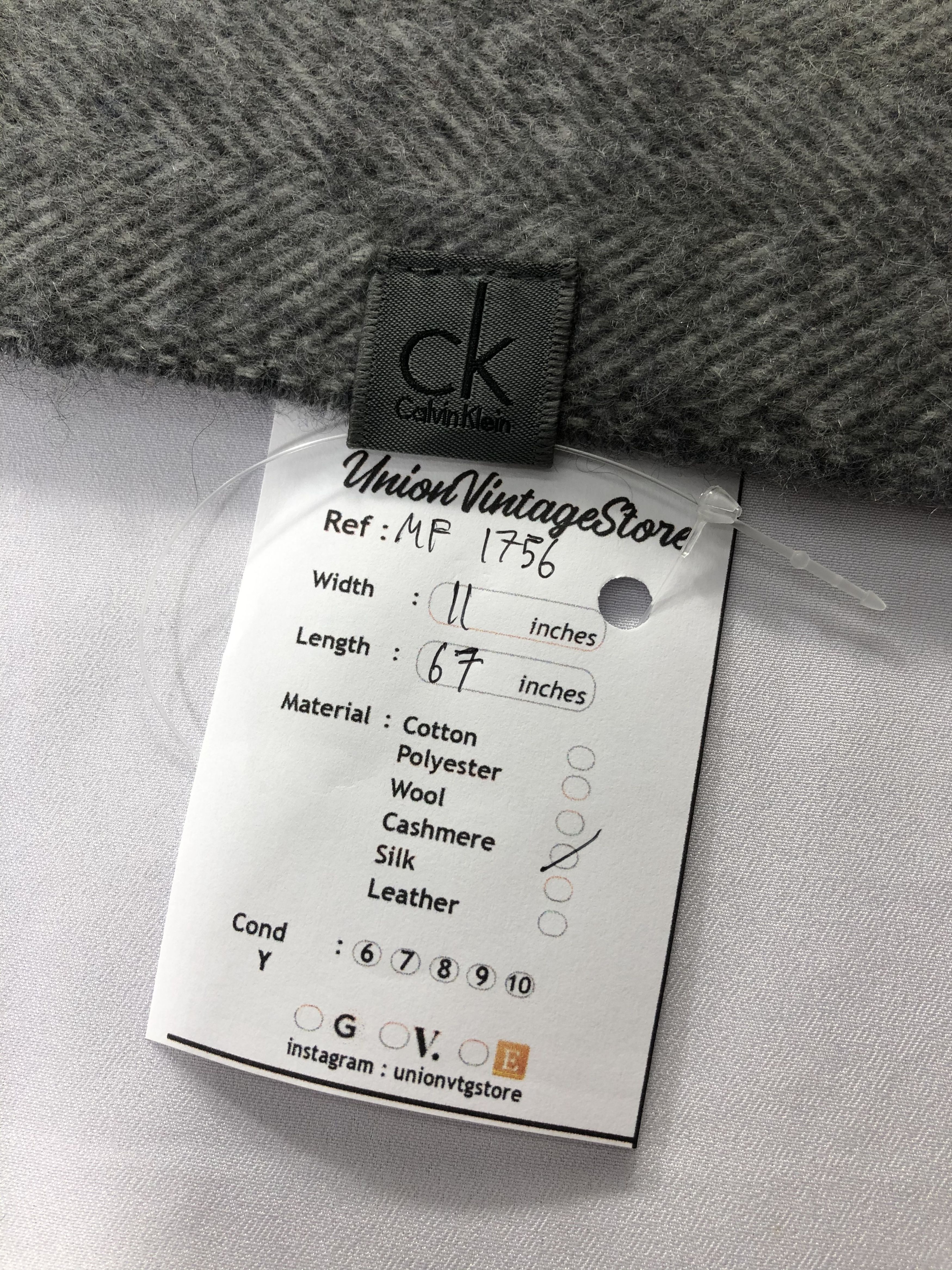 Calvin Klein Vintage Calvin Klein Scarf/Muffler/Neckwear MF1756 Size ONE SIZE - 5 Thumbnail