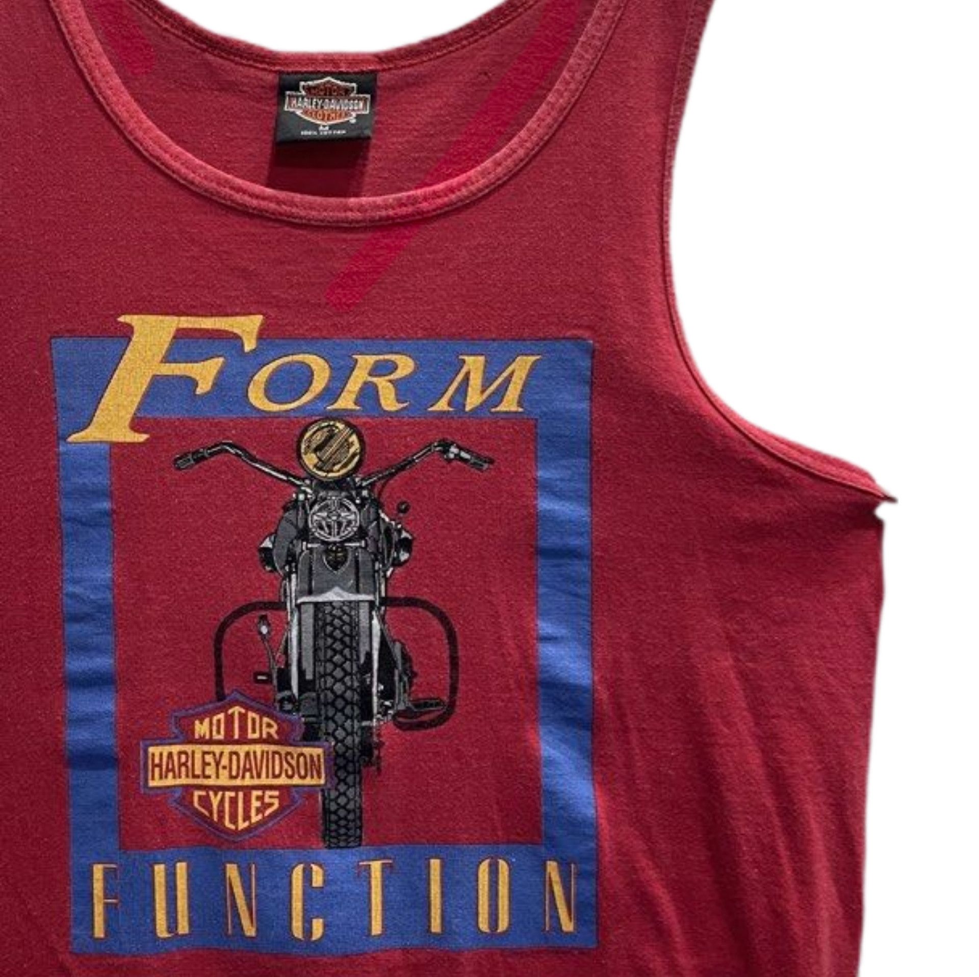 Harley Davidson Vintage 90s Harley Davidson Form Function Sleeveless Size US M / EU 48-50 / 2 - 2 Thumbnail