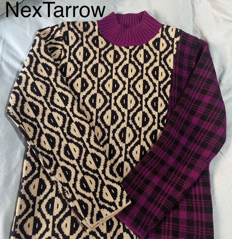 Dries Van Noten Dries van noten Asymmetric pattern sweater 2412-Nextarrow Size US S / EU 44-46 / 1 - 1 Thumbnail