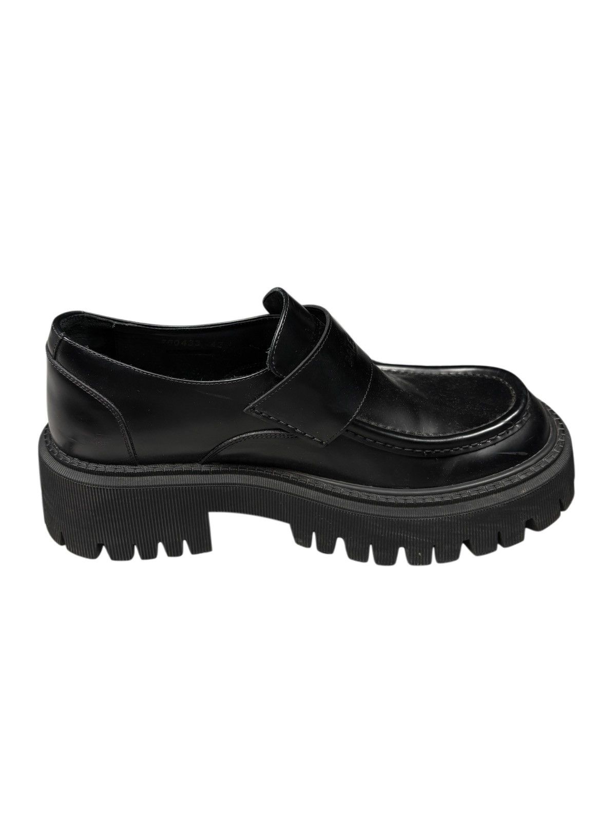 Balenciaga Balenciaga Tractor Loafers Black Leather Size 42 Size US 9 / EU 42 - 3 Thumbnail
