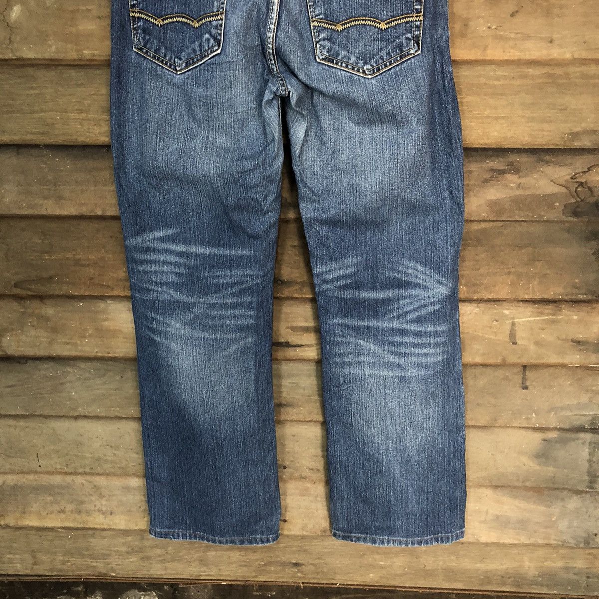 American Eagle Outfitters America Eagles Blue Disstressed Denim Pants #7389 Size US 32 / EU 48 - 13 Thumbnail