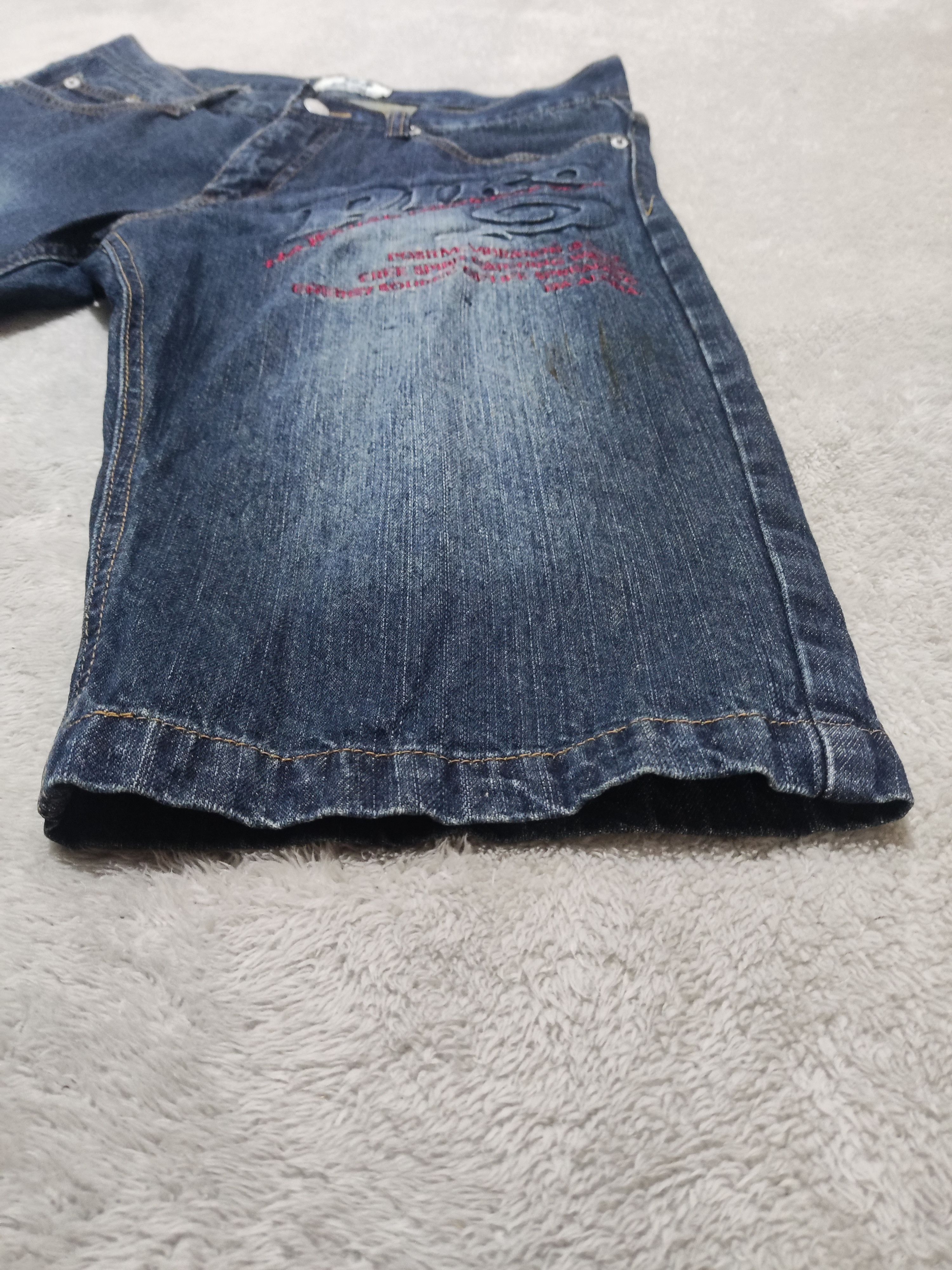 JNCO Piko JDM 3D Embossed Logo Denim Jorts Y2K Surf Skate Size US 31 - 9 Thumbnail